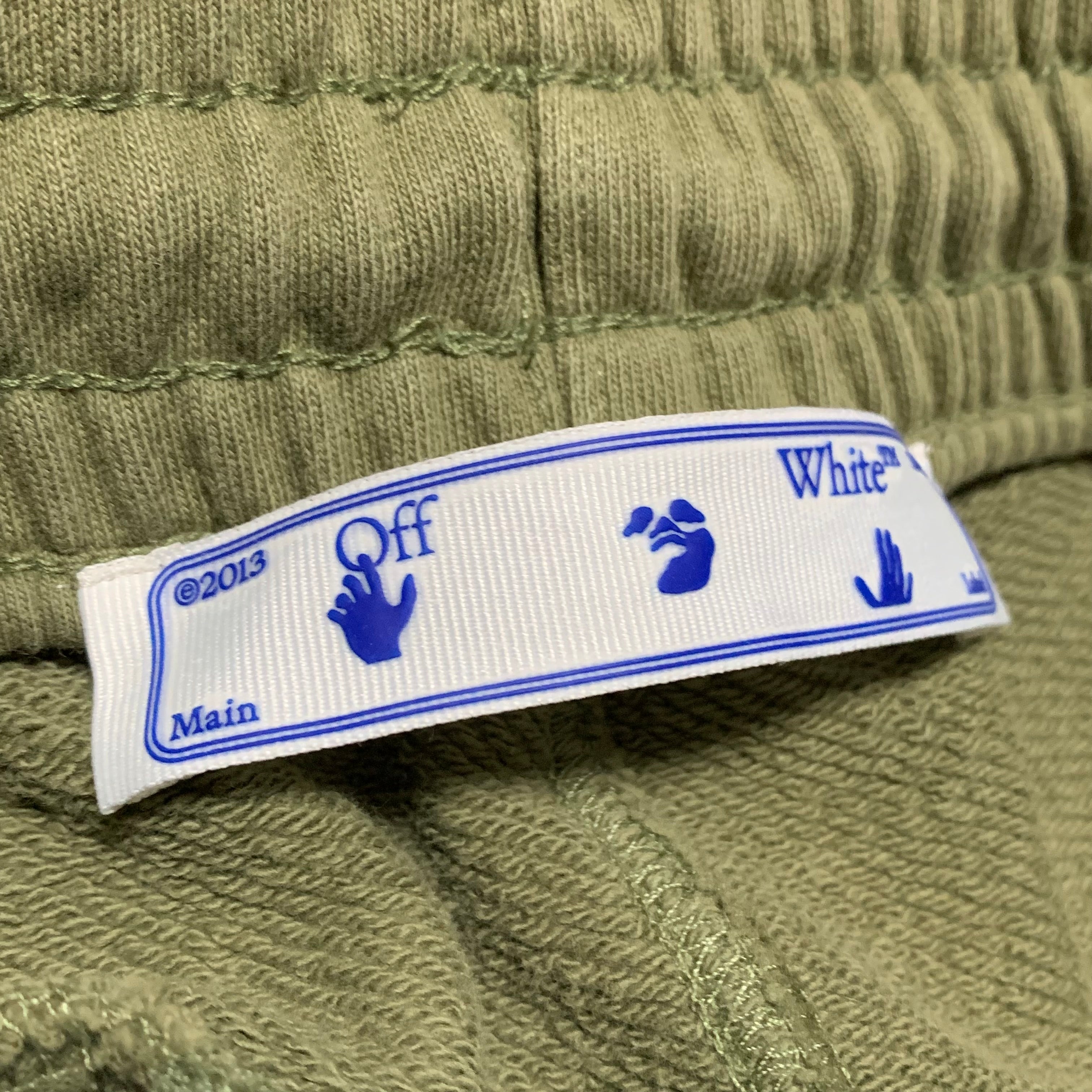 Off White Small Shorts Khaki Green Bottoms Virgil Abloh