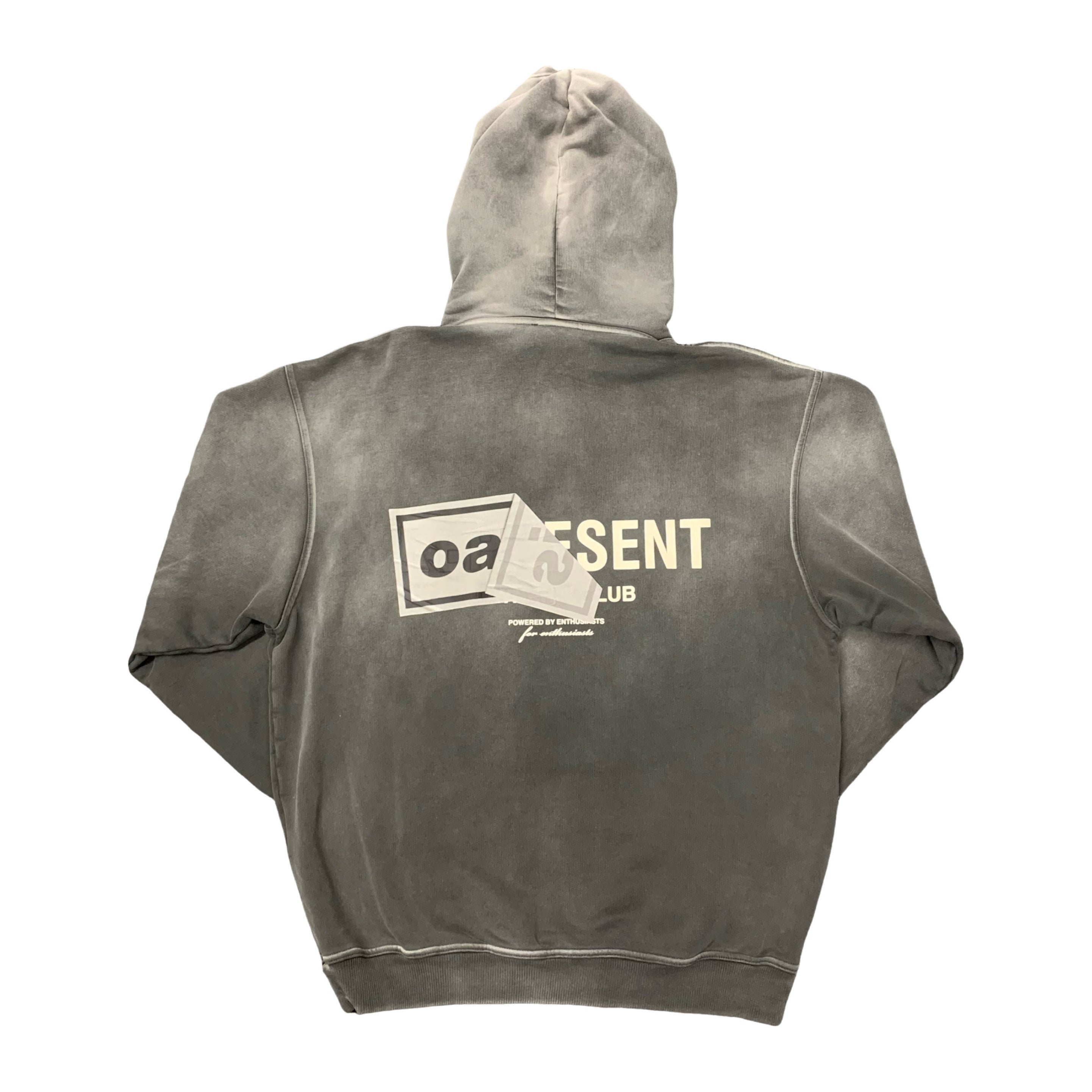 Represent Small Hoodie Oasis Owners Club Stained Black Hoodie