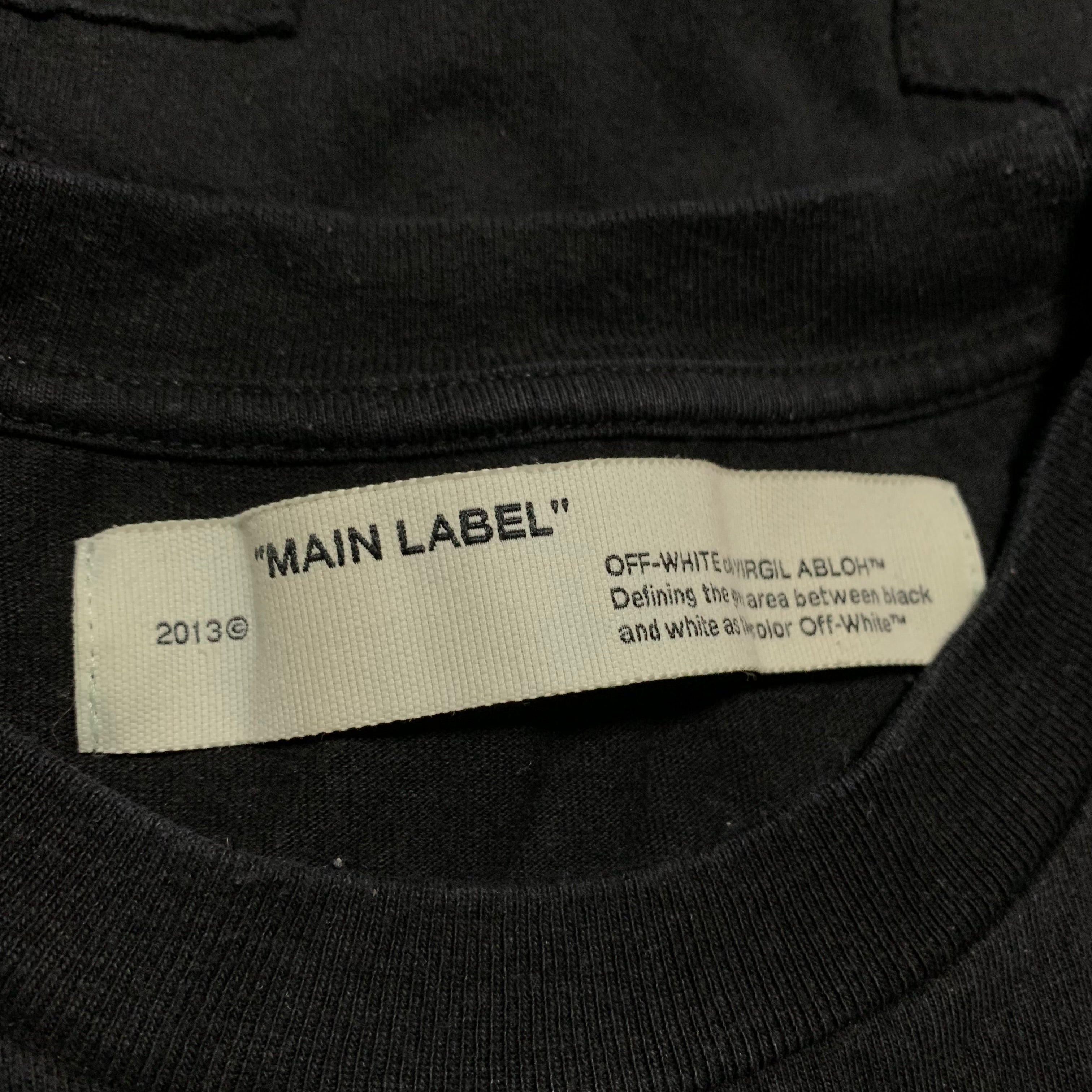 Off White Medium Arrows Graphic Black Tee Virgil Abloh