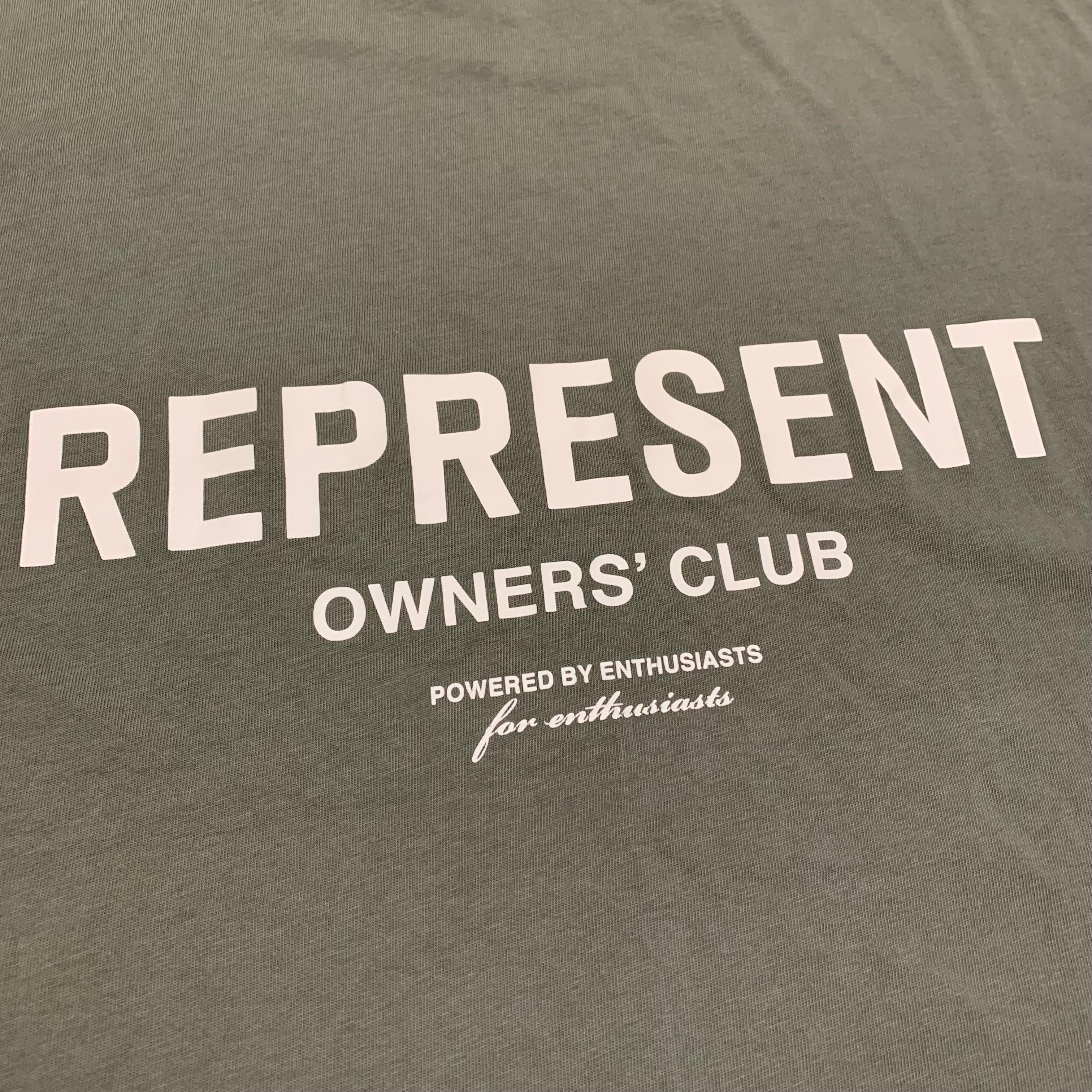 Represent Medium Owners Club Khaki Green Tee