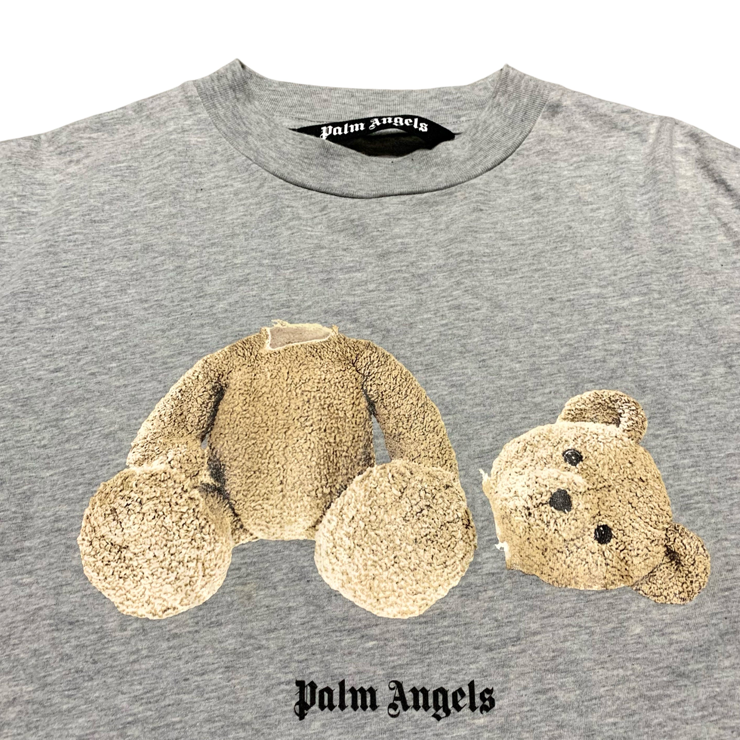 Palm Angels Medium Bear Classic Grey Tee