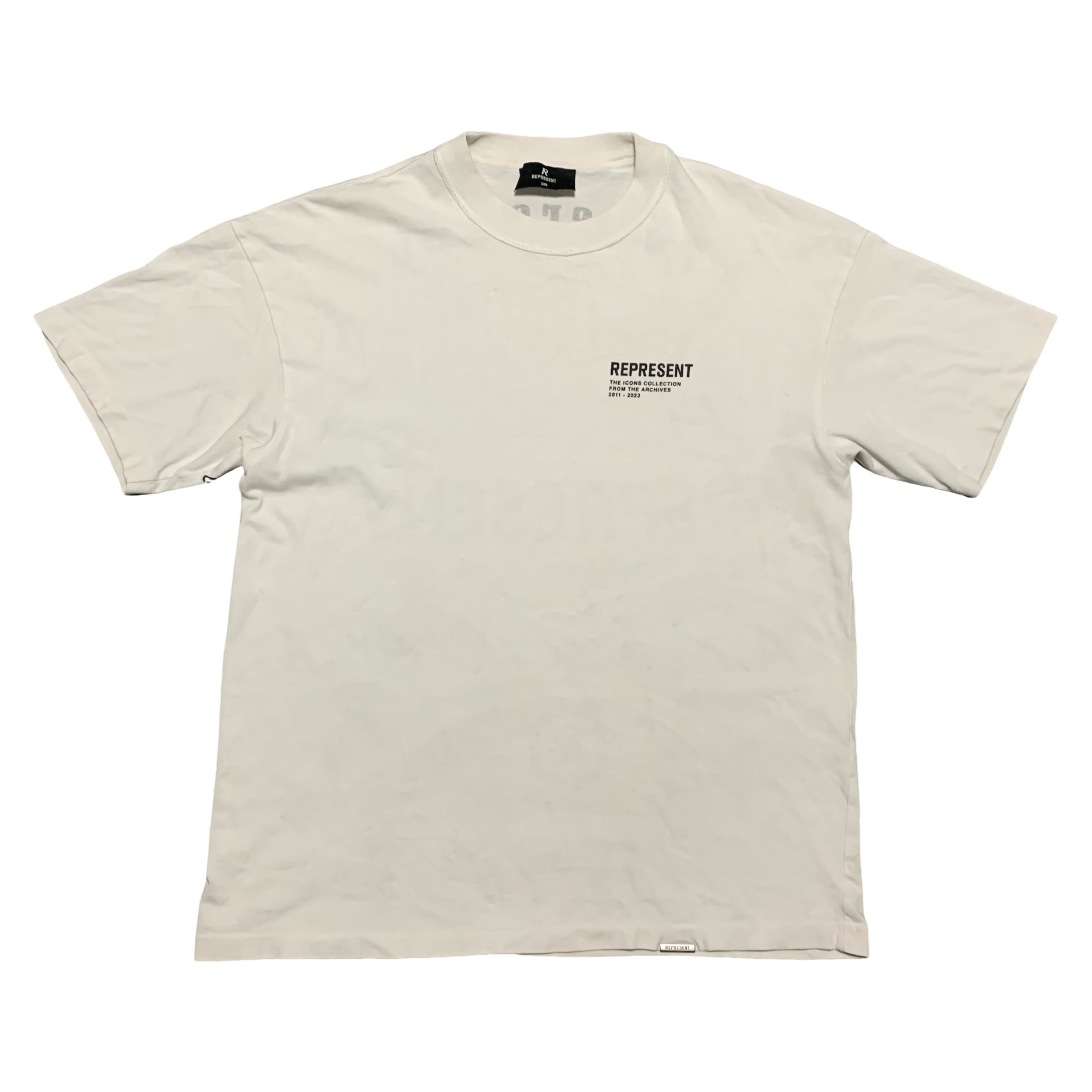 Represent XXS Monochrome Icons Flat White Tee