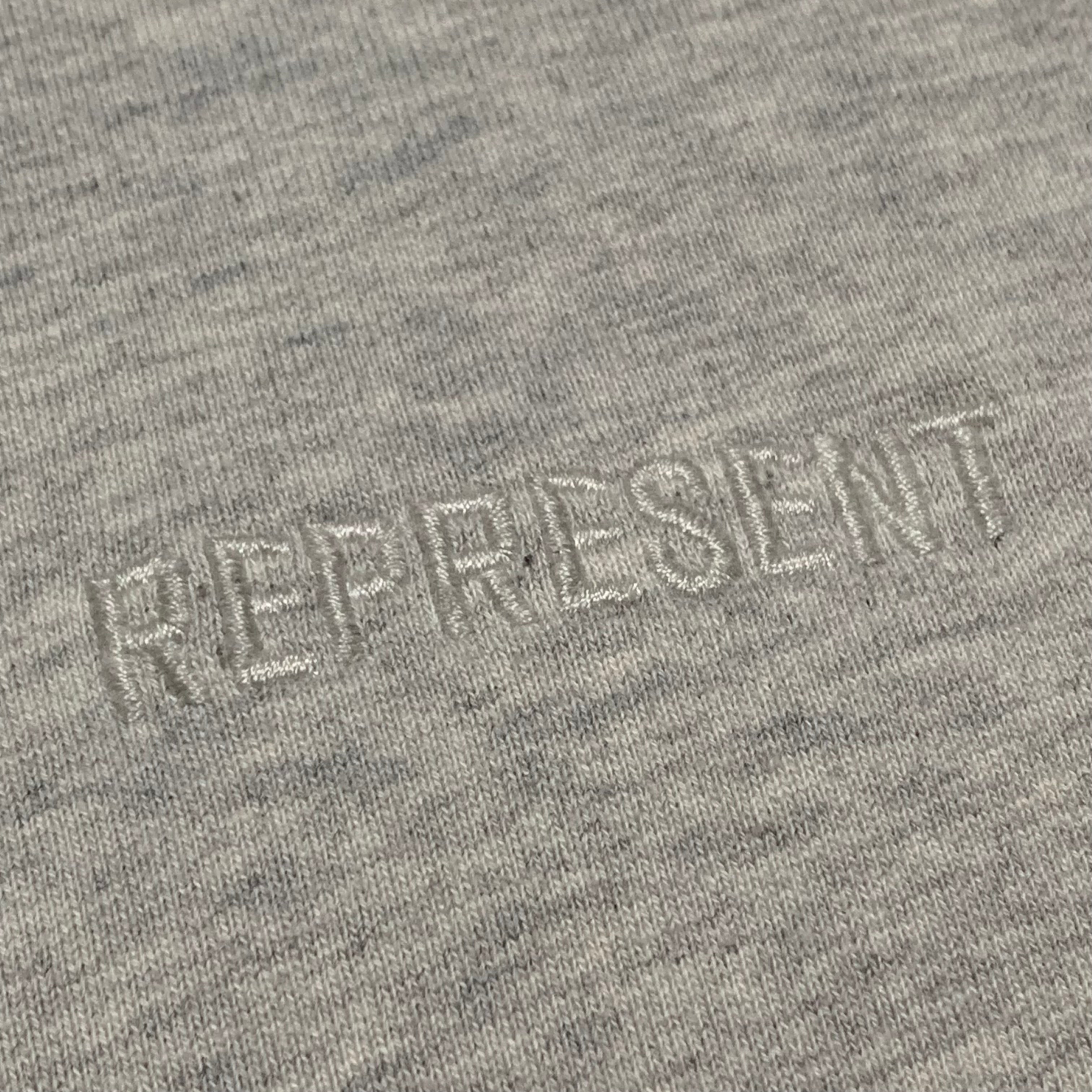 Represent Small Blanks Sweater Sweatshirt Crewneck Marl Grey