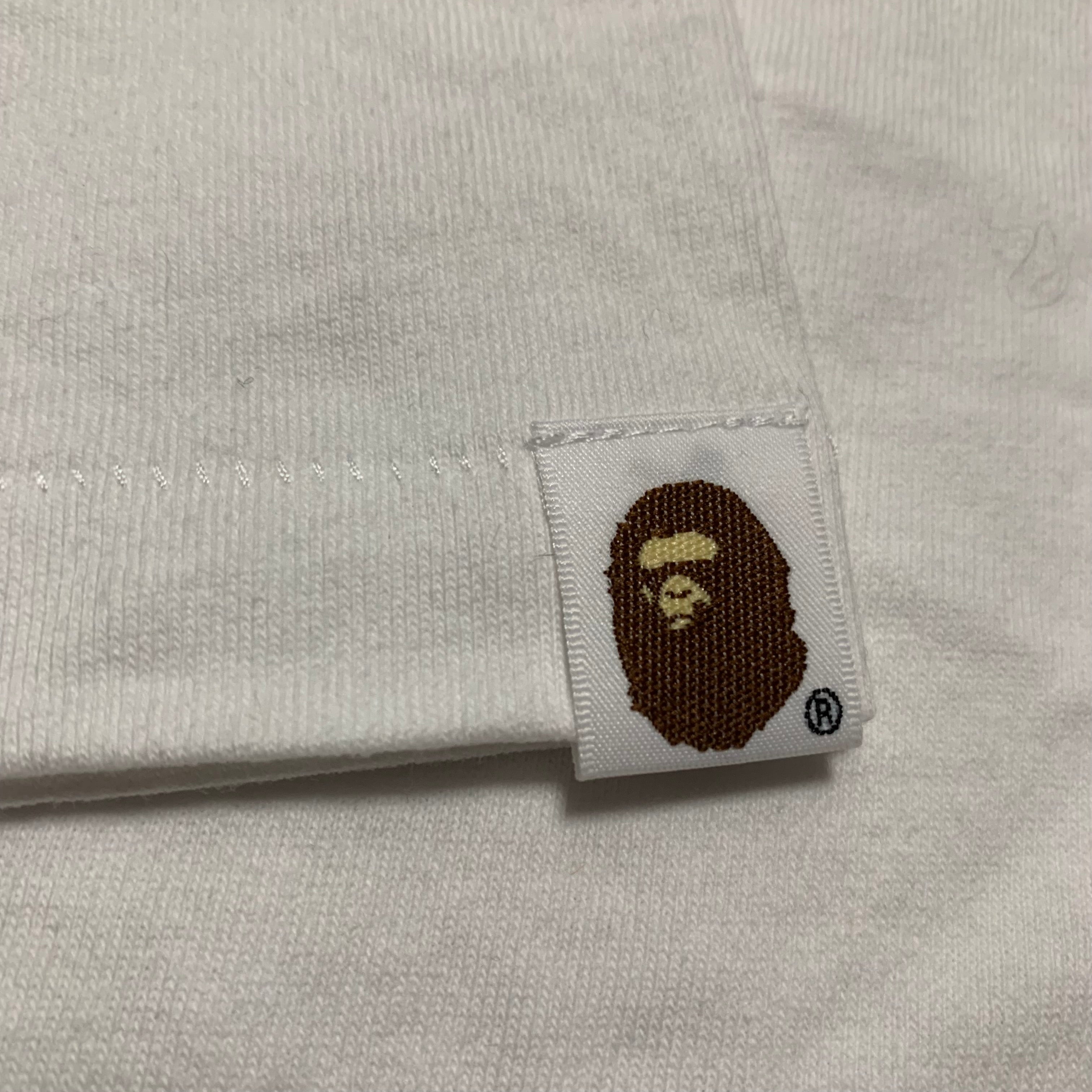 Bape Large College Camo White Tee A Bathing Ape