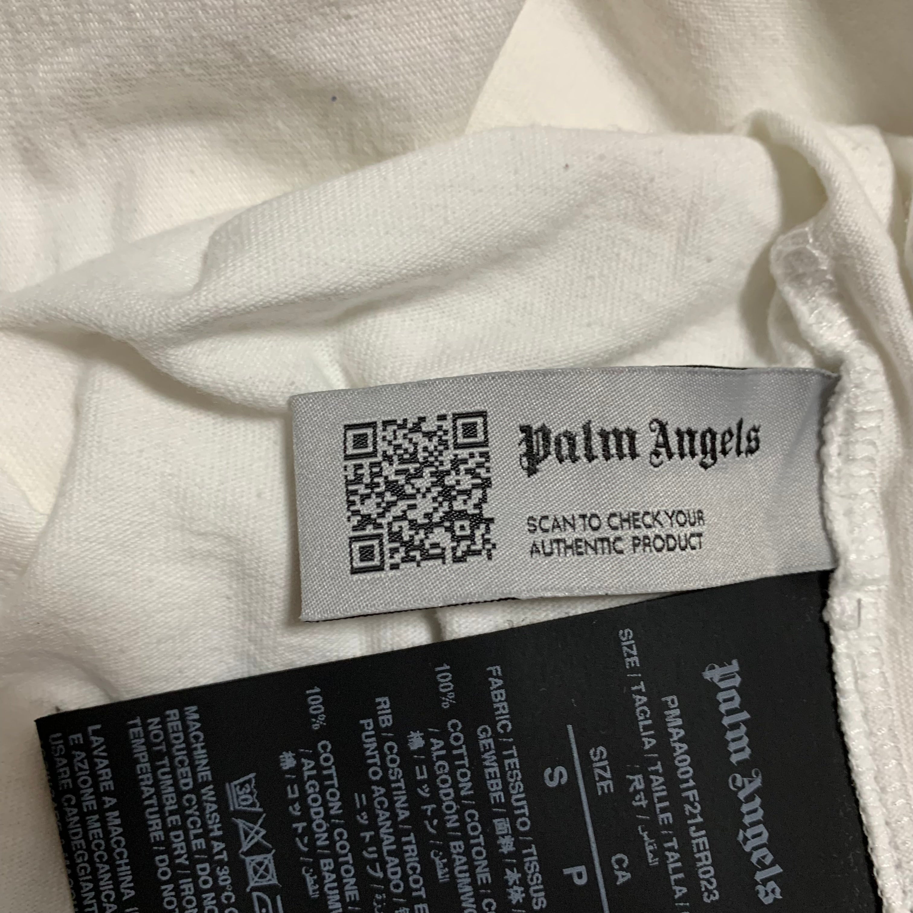 Palm Angels Small Kill The Bear White Tee
