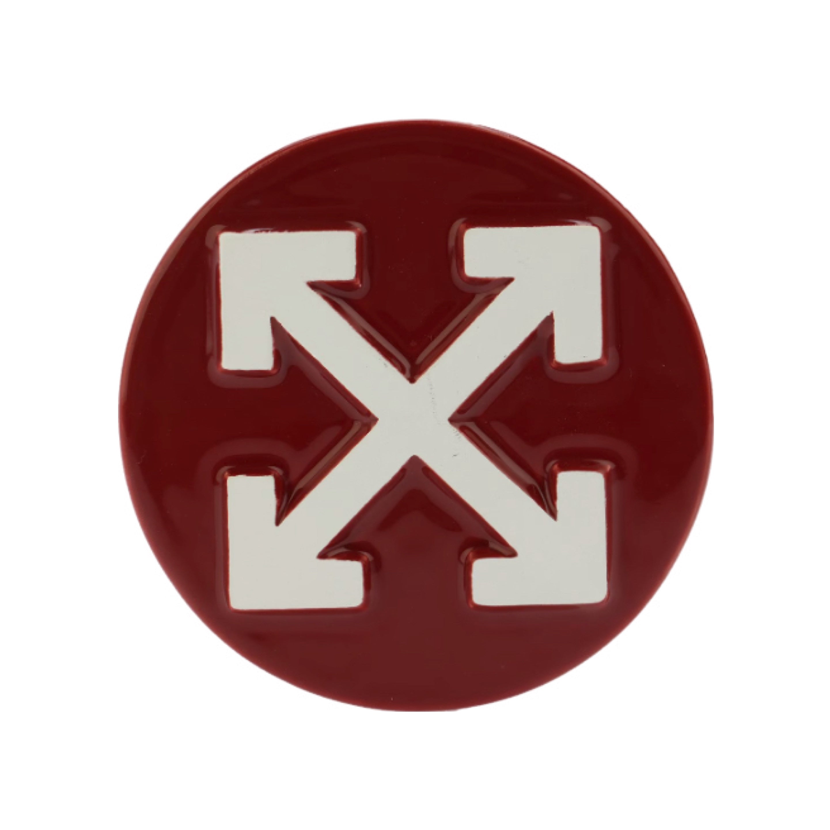 Off White Tray Arrows Red Burgundy Jondal Disk Ashtray Virgil Abloh