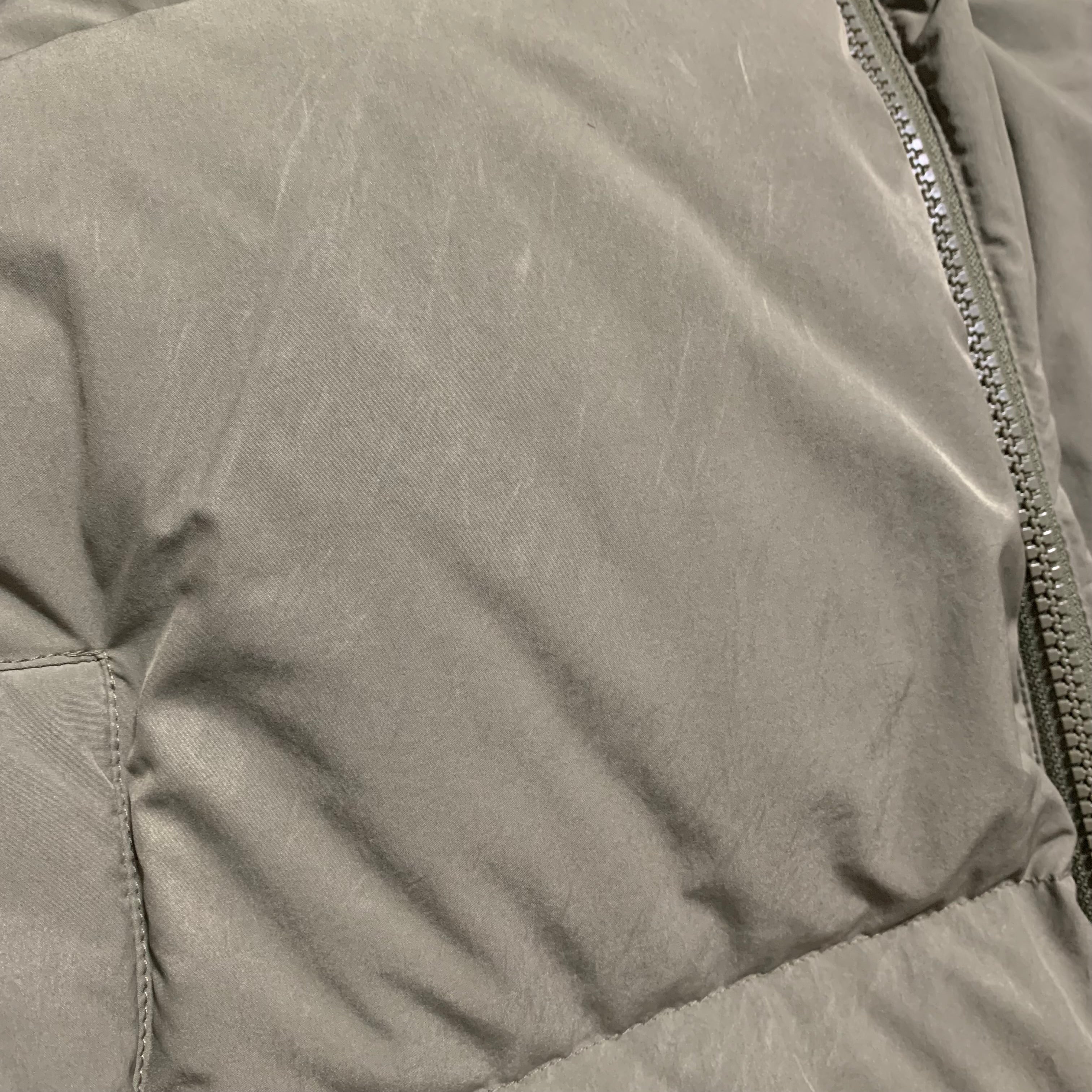 Off White Medium Puffer Logo Patch Army Green Jacket Virgil Abloh 2022