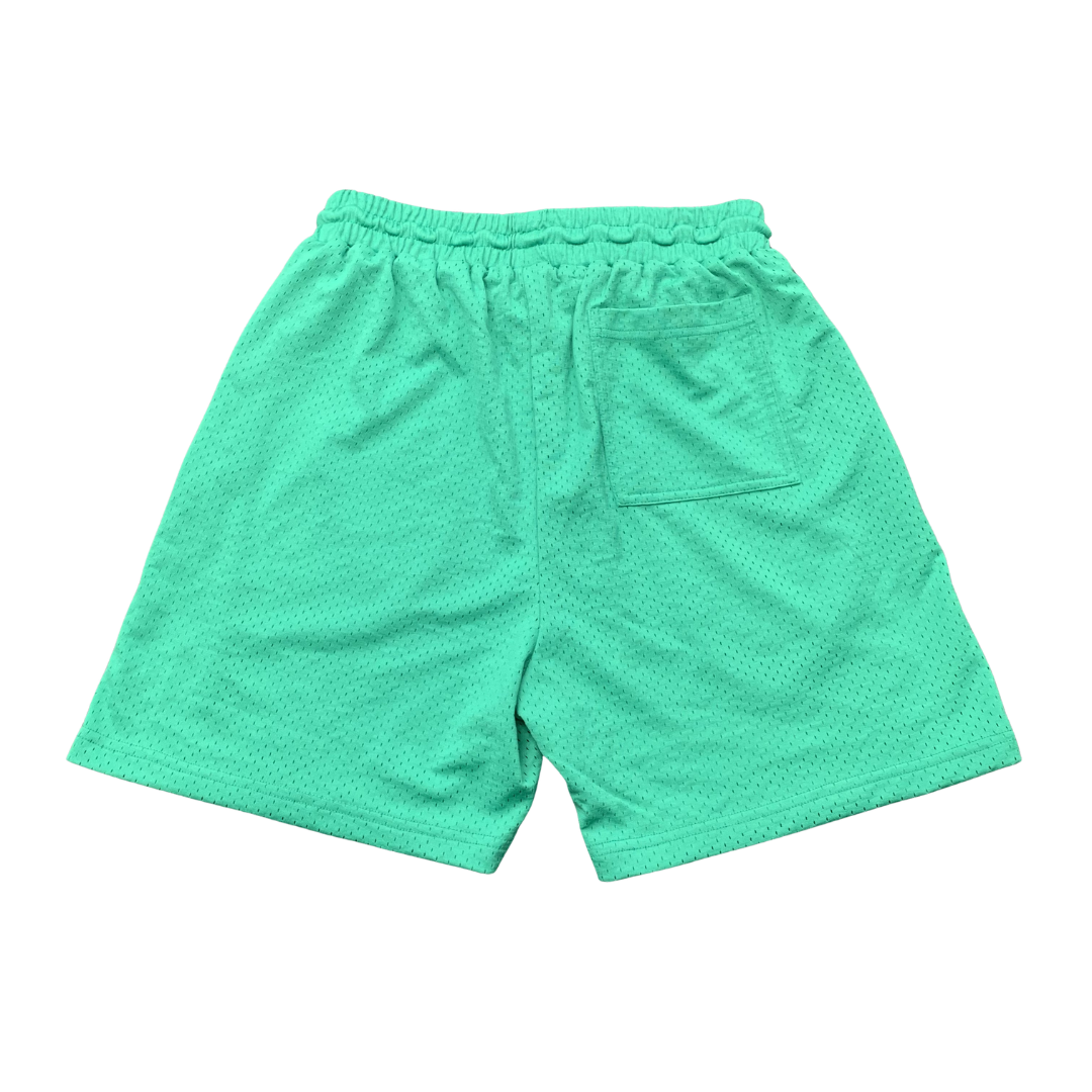 Represent Small Shorts Owners Club Island Green Zip Mesh Bottoms