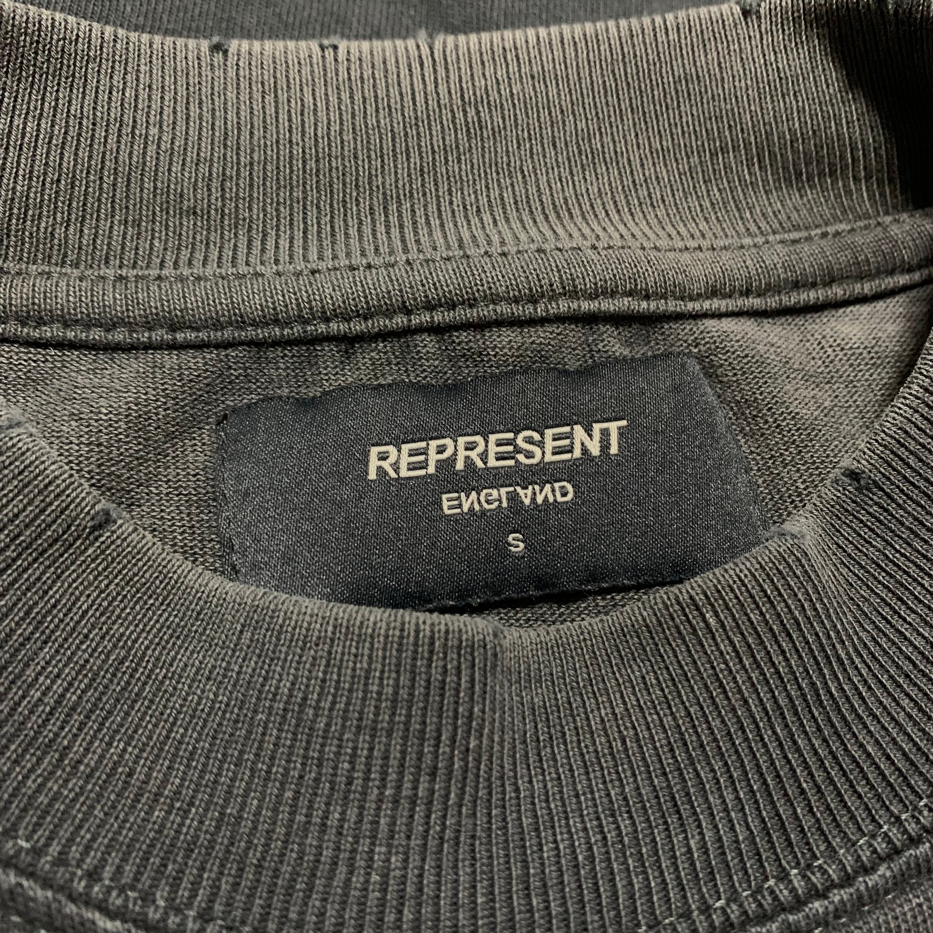 Represent Small British Thunder Vintage Black Tee