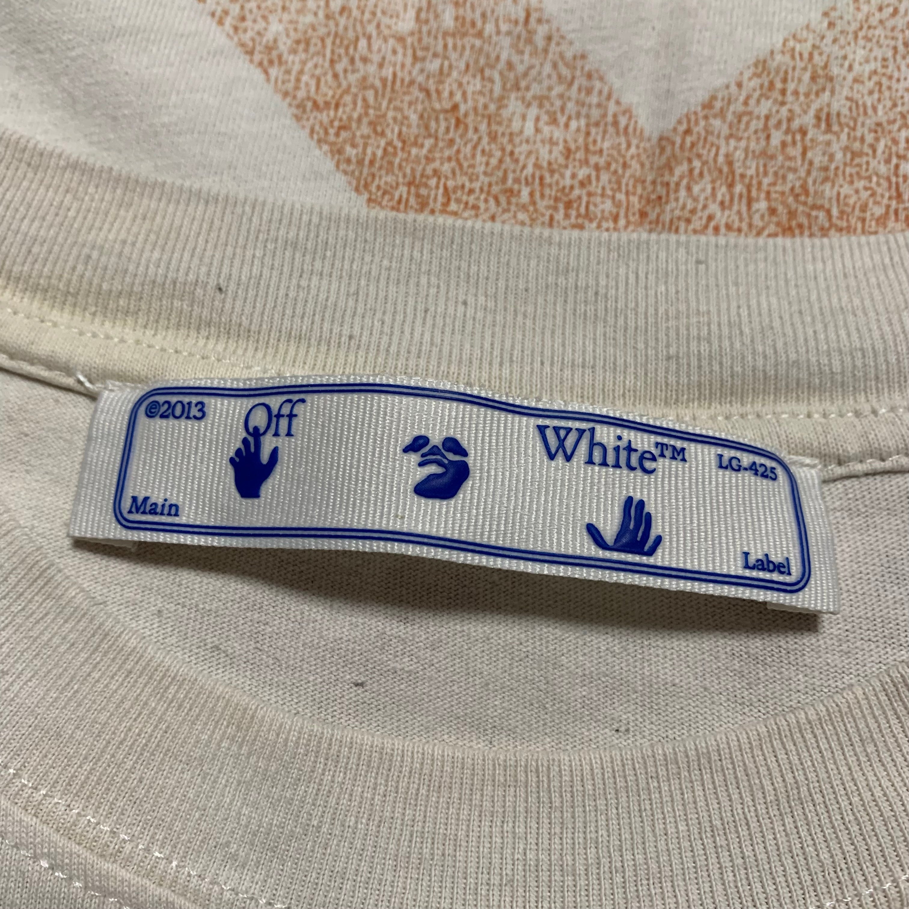 Off White Medium Arrows Degrade White Tee Virgil Abloh