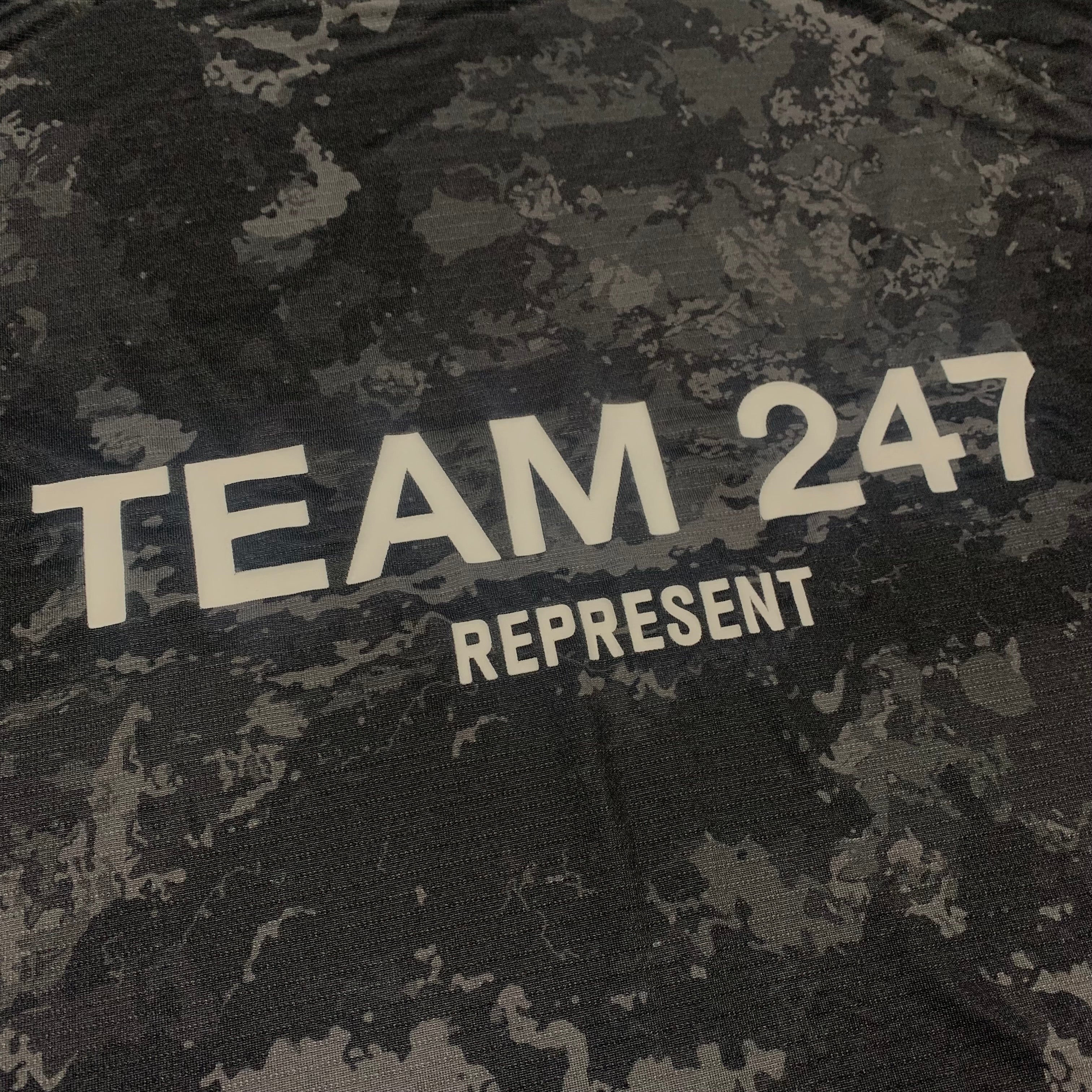 Represent XS Team 247 Black Camo Gym Tee Top