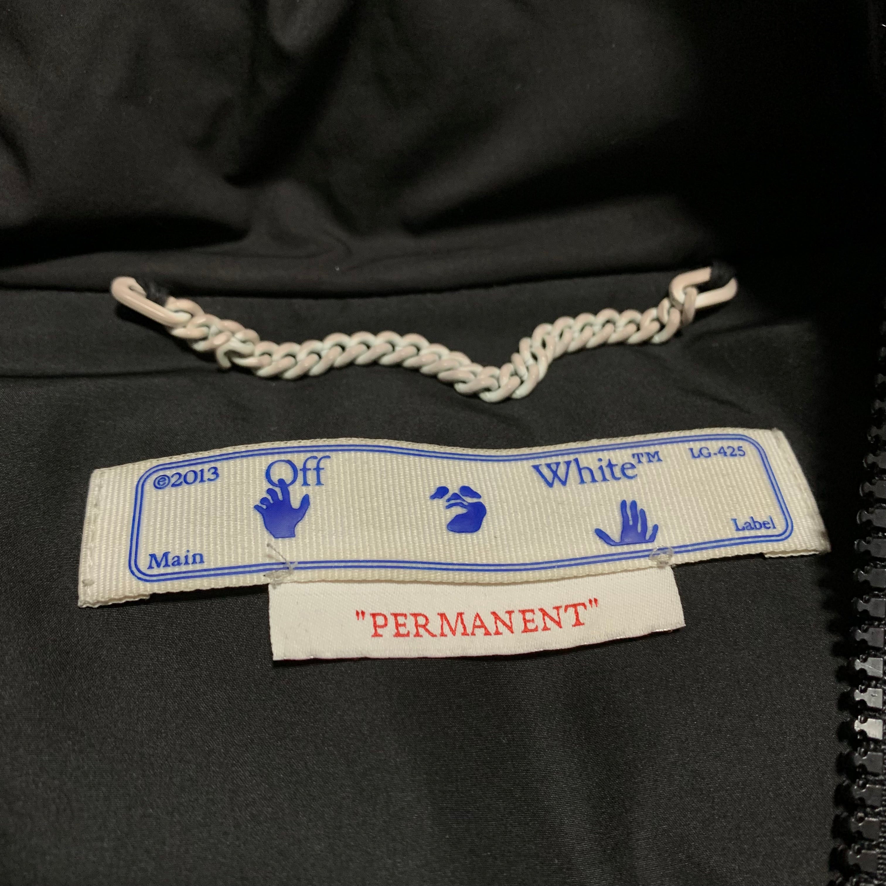 Off White Small Puffer Patch Logo Black Jacket Virgil Abloh 2022