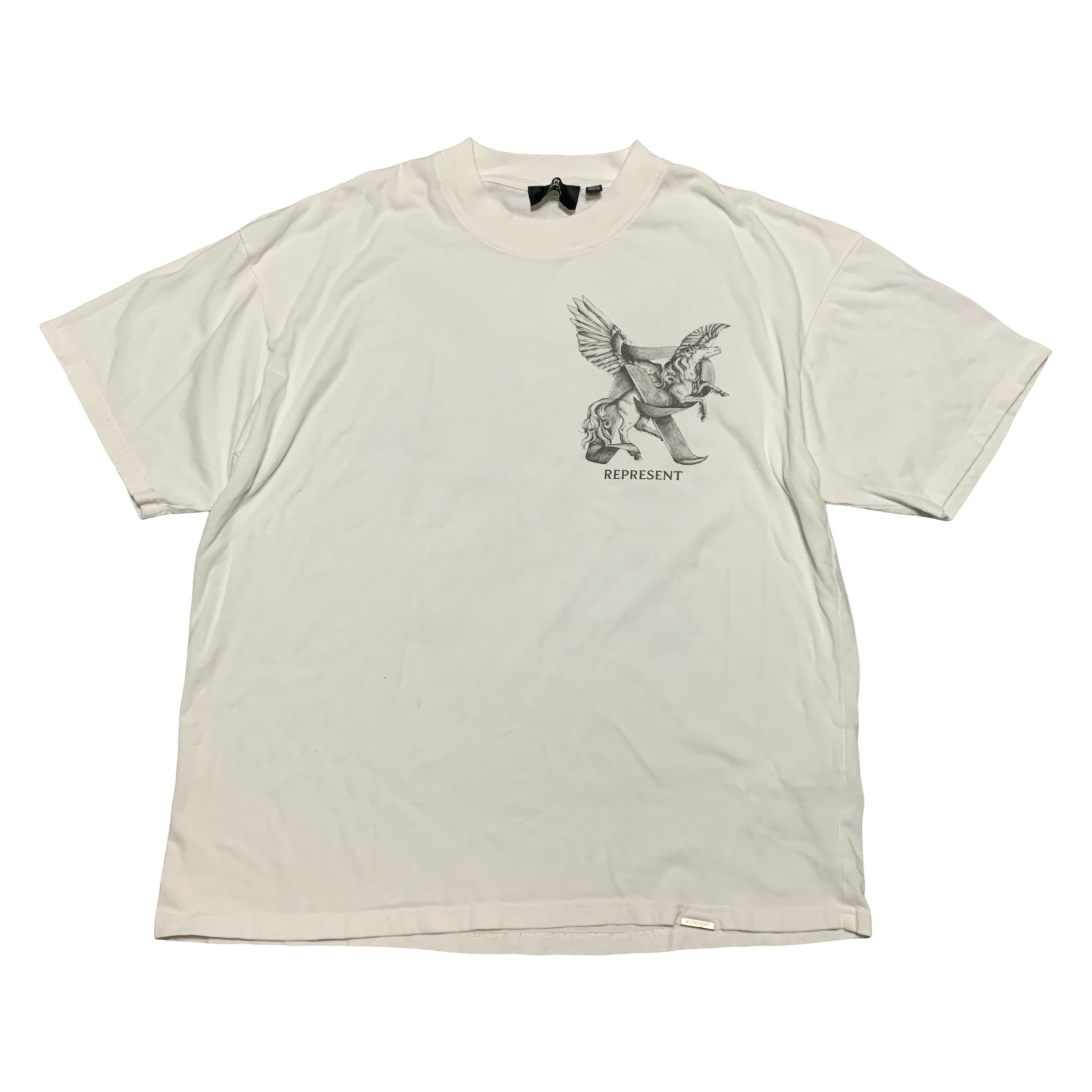 Represent Large Elegance In Motion Flat White Tee