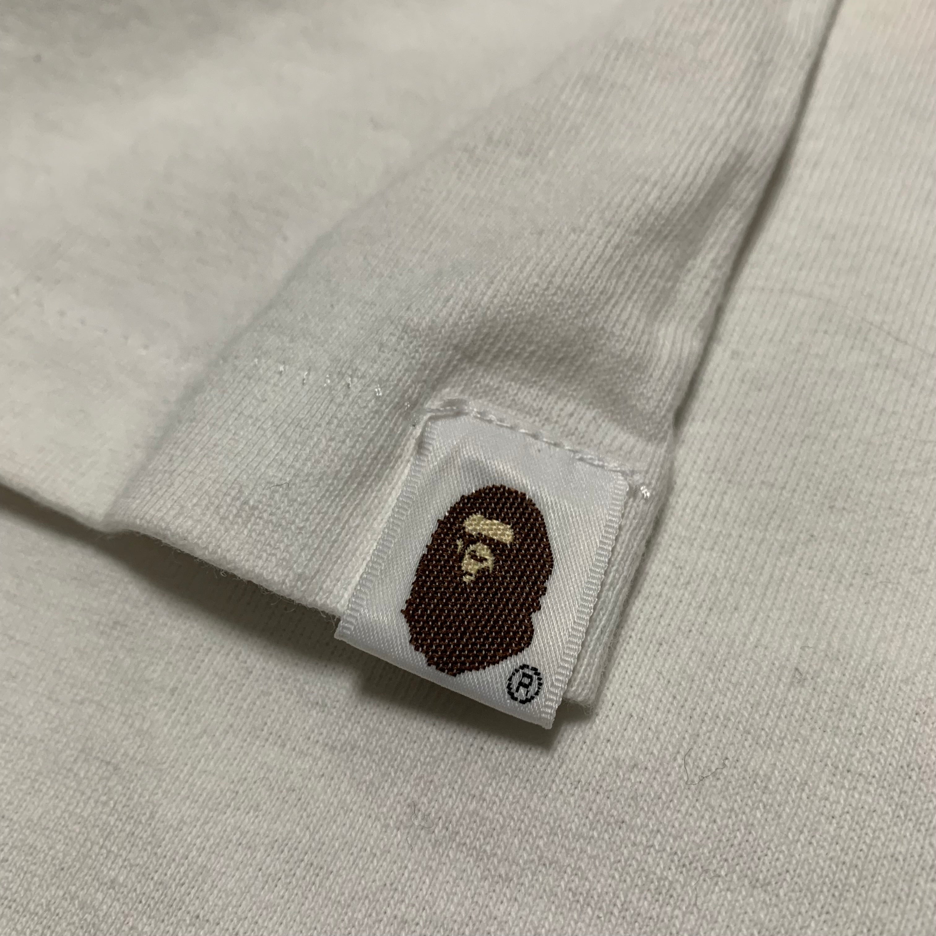 Bape Large Multi Camo Ape Face White Tee A Bathing Ape