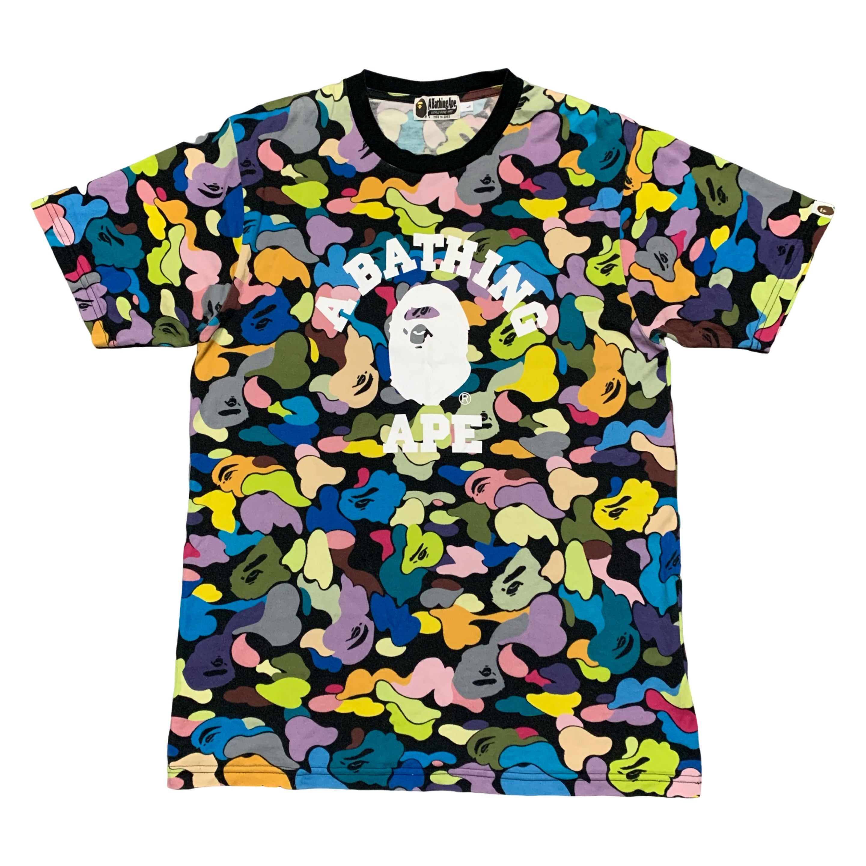 Bape Large Ultimate Multi Camo College Black Tee A Bathing Ape