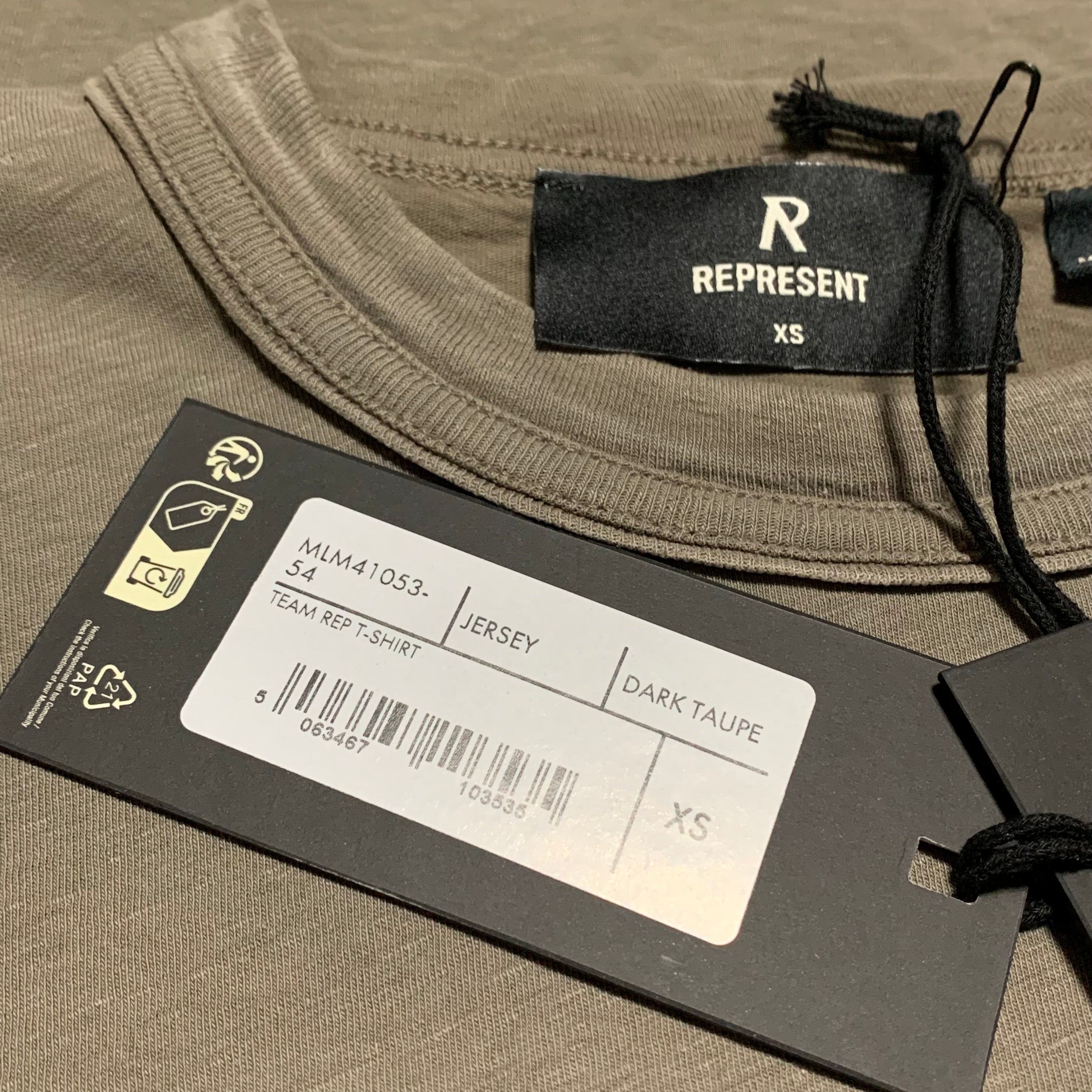 Represent XS Team Rep Dark Taupe Tee