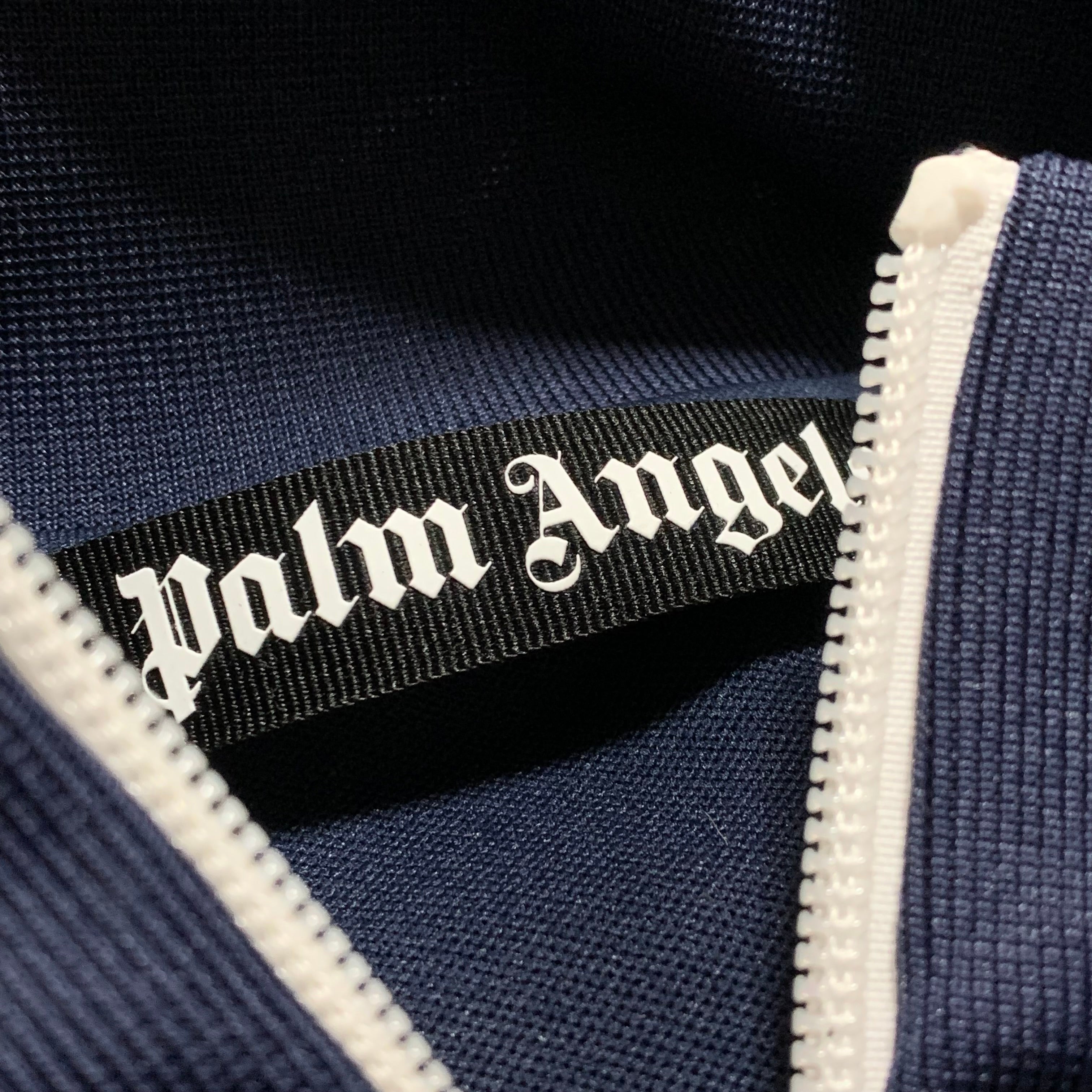 Palm Angels Small Track Jacket Blue Classic Track Top