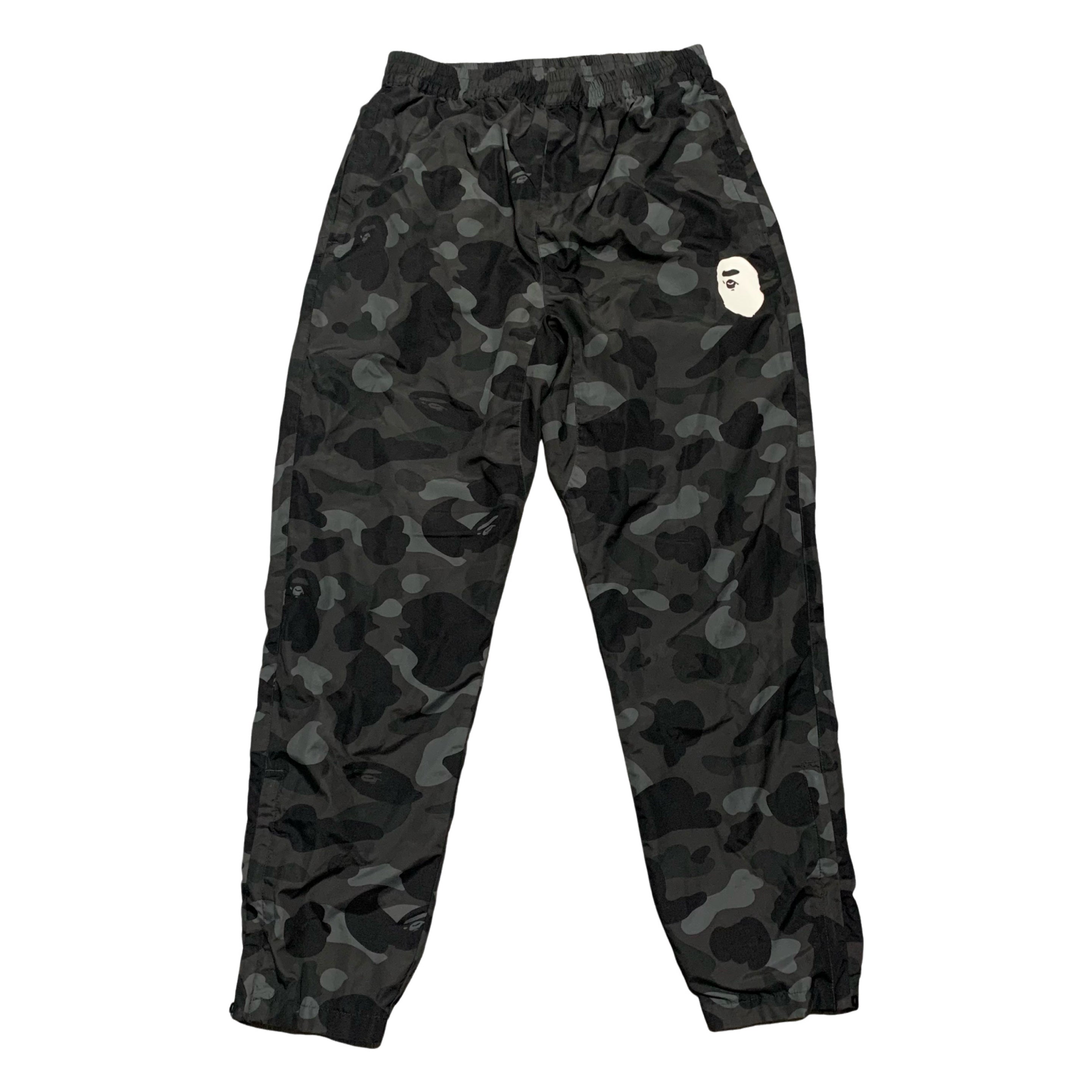 Bape Small Track Pant Bottoms Grey Camo A Bathing Ape