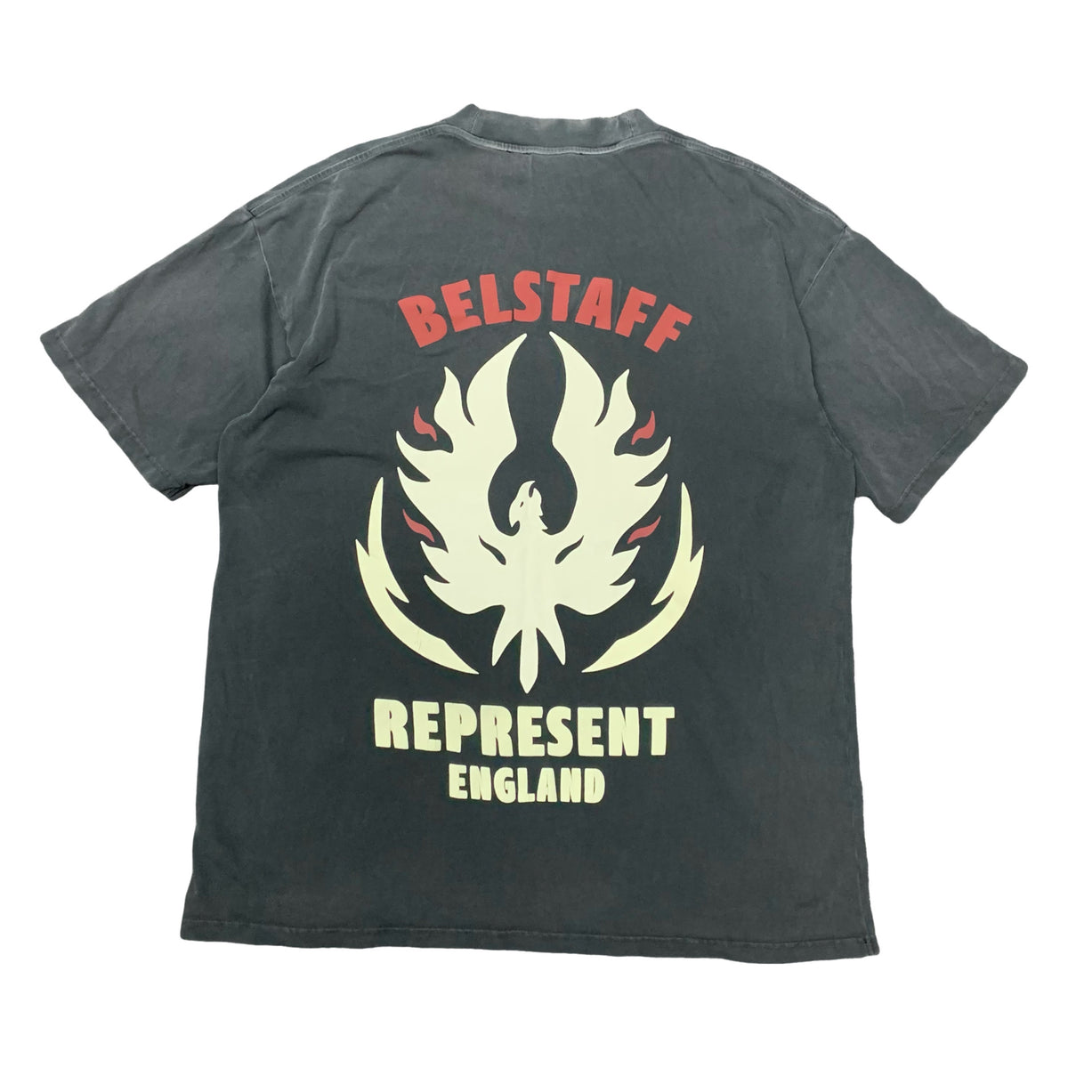 Represent Medium Tee Belstaff Flame Phoenix Black T-Shirt