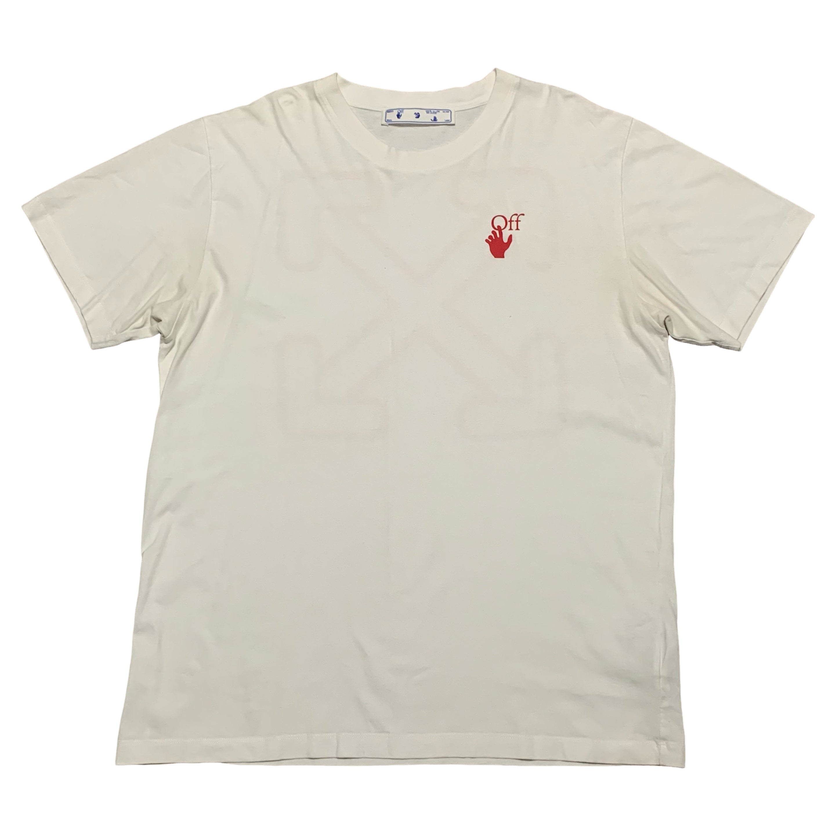 Off White XL Starred Arrows White Tee Virgil Abloh