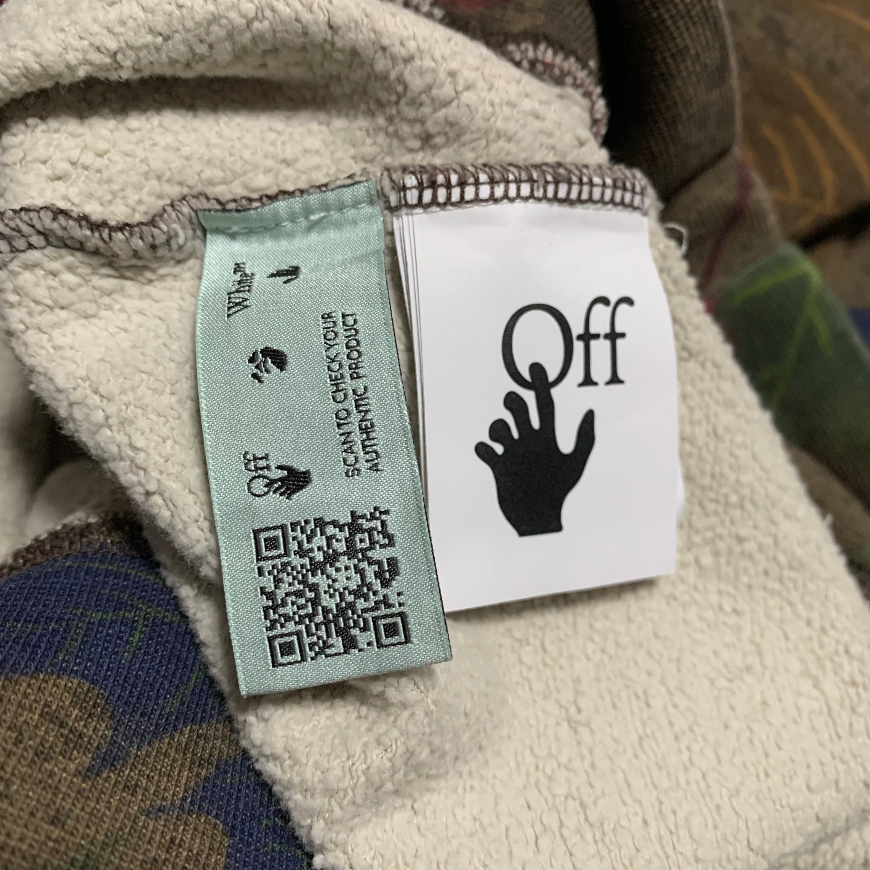Off White Small Leaf Arrows Green Camo Hoodie Virgil Abloh