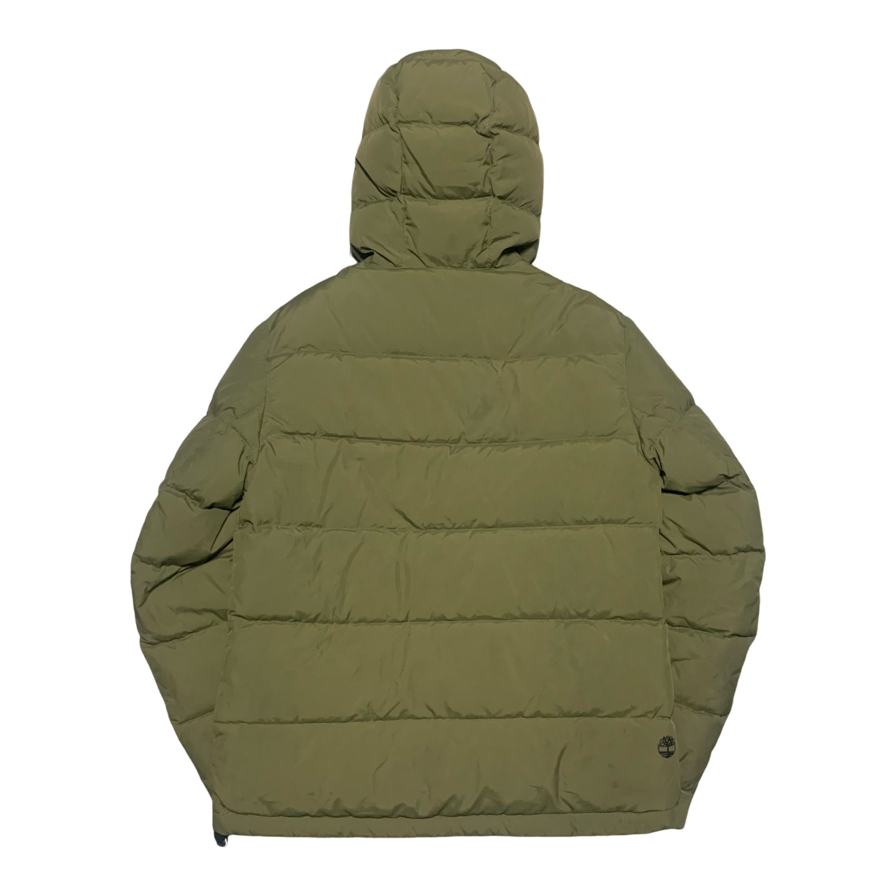 Timberland Small Puffer Jacket Khaki Green Hooded Jacket