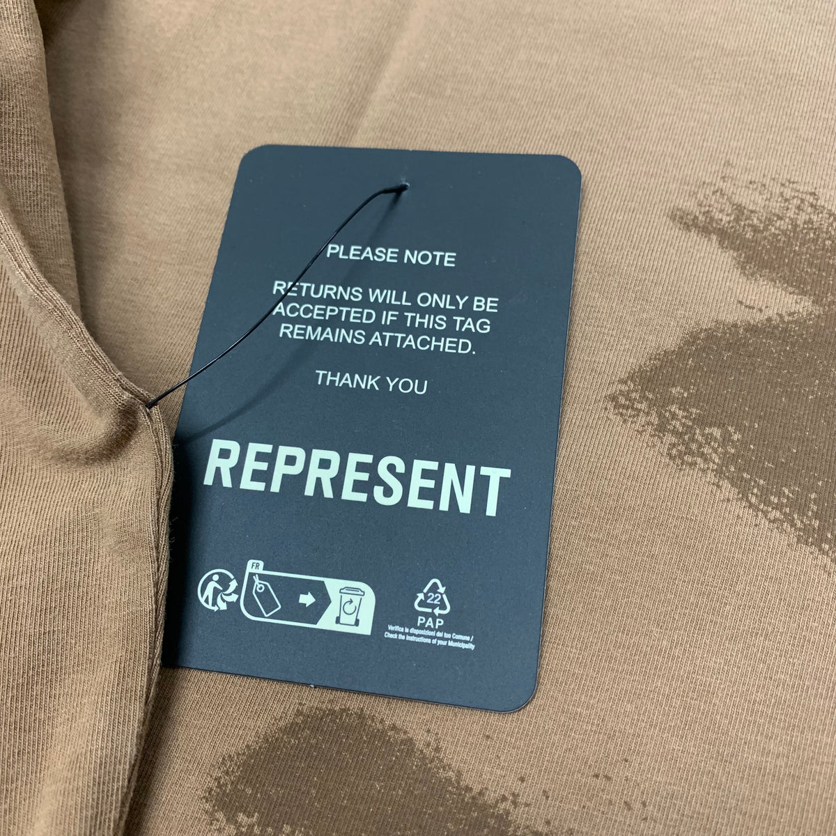 Represent Small Tee 247 Motion Oversized Rust T-Shirt