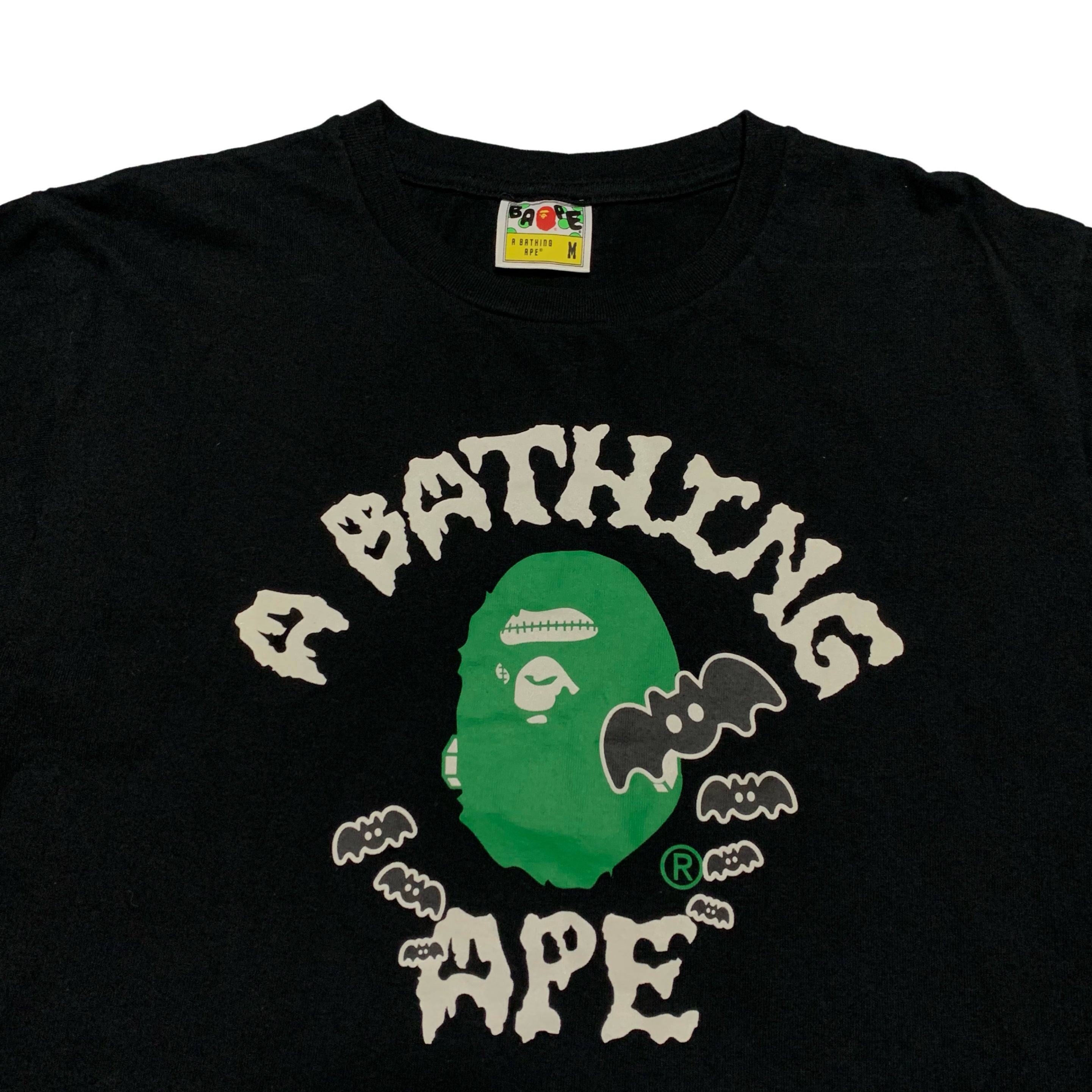 Bape Medium Halloween College Black Tee A Bathing Ape 2017