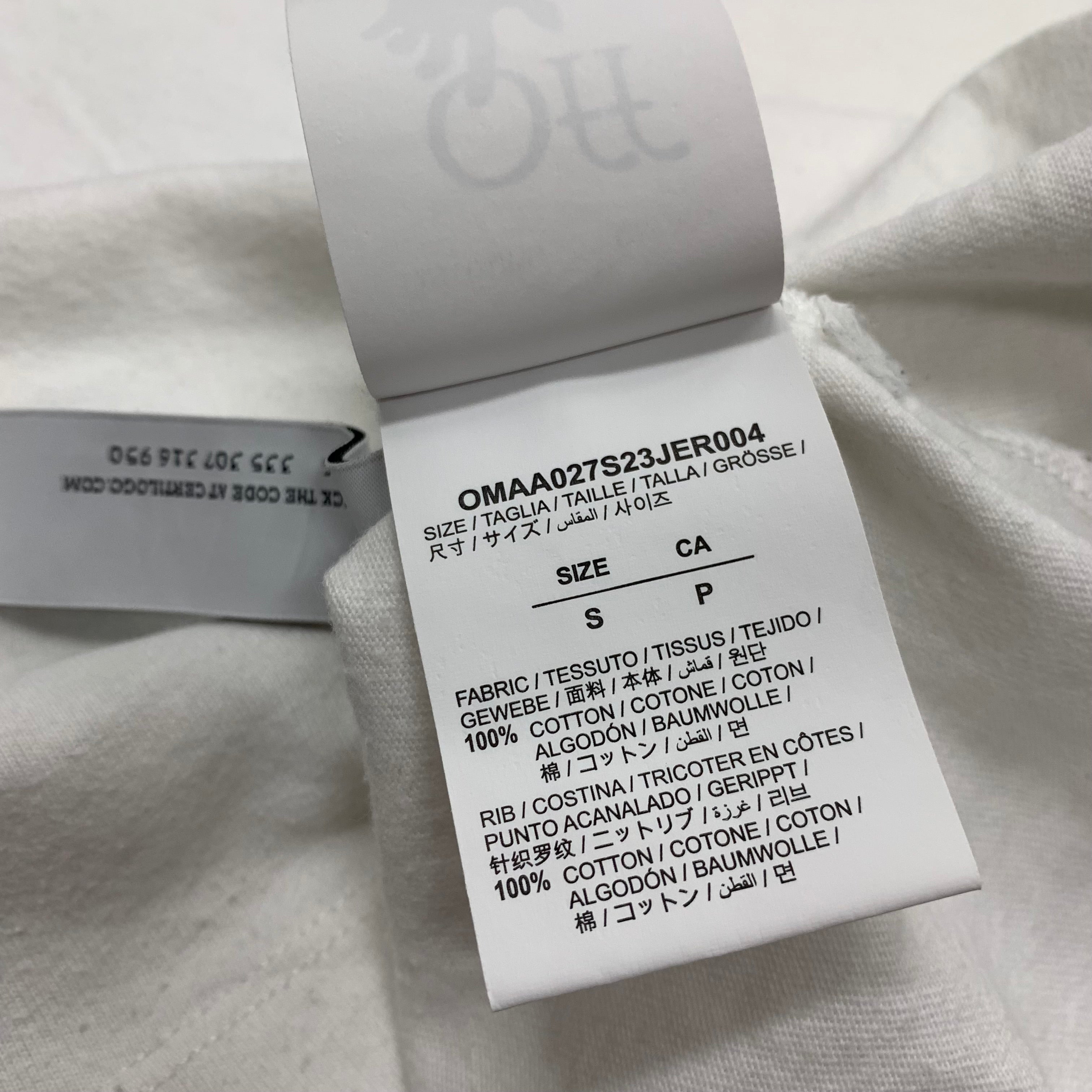 Off White Small Tee Paint Brush Arrows White T-Shirt Virgil Abloh