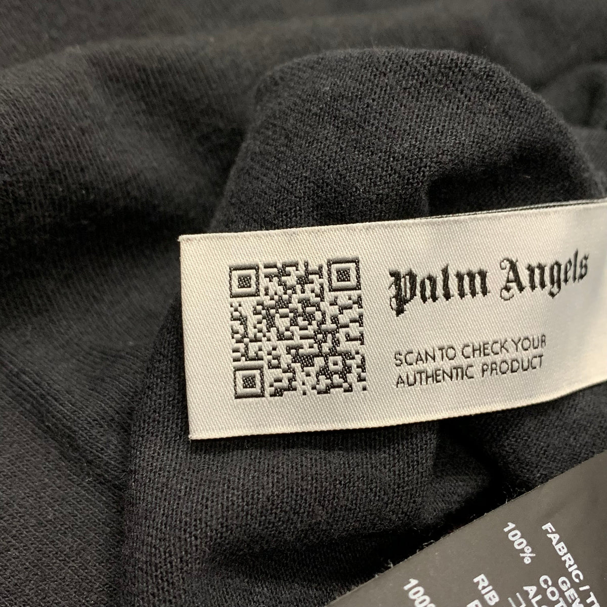 Palm Angels Small Tee New York Sprayed Black T-Shirt