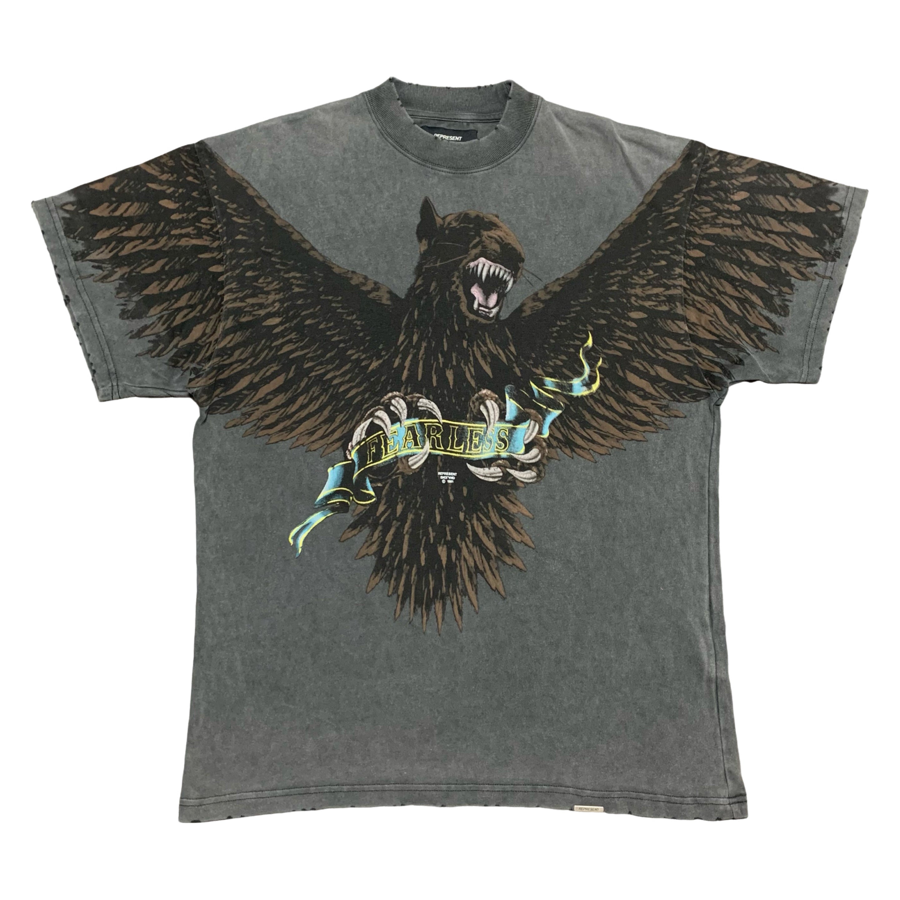 Represent XS Terrier Eagle Vintage Grey Tee