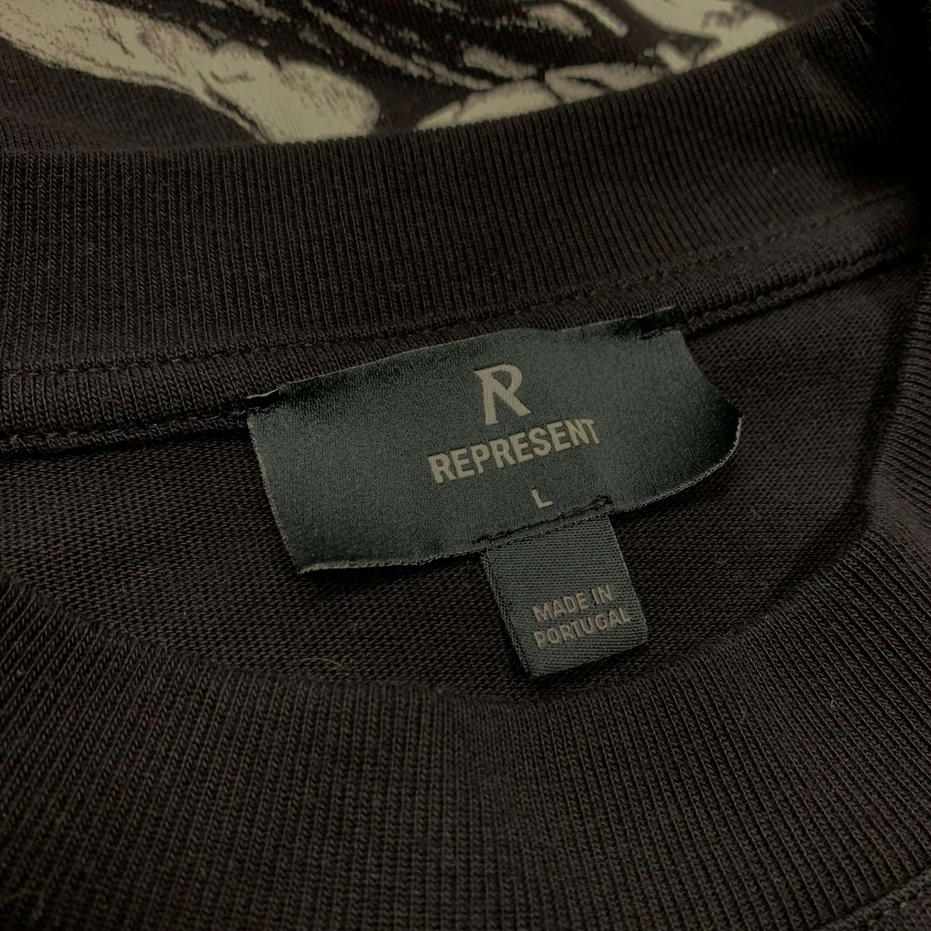 Represent Large Tee Icarus Jet Black T-Shirt