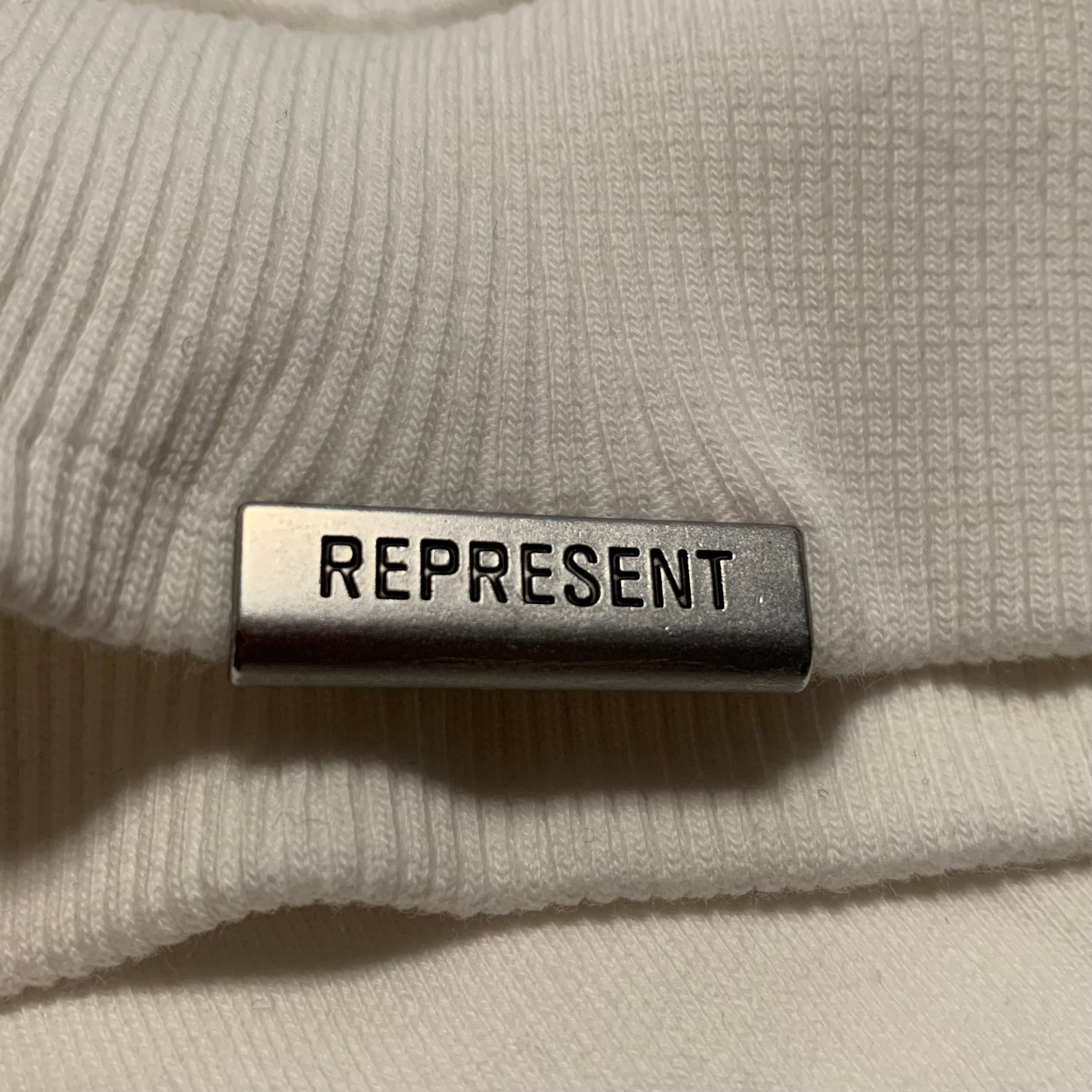 Represent Large Owners Club Flat White Sweater Sweatshirt Crewneck