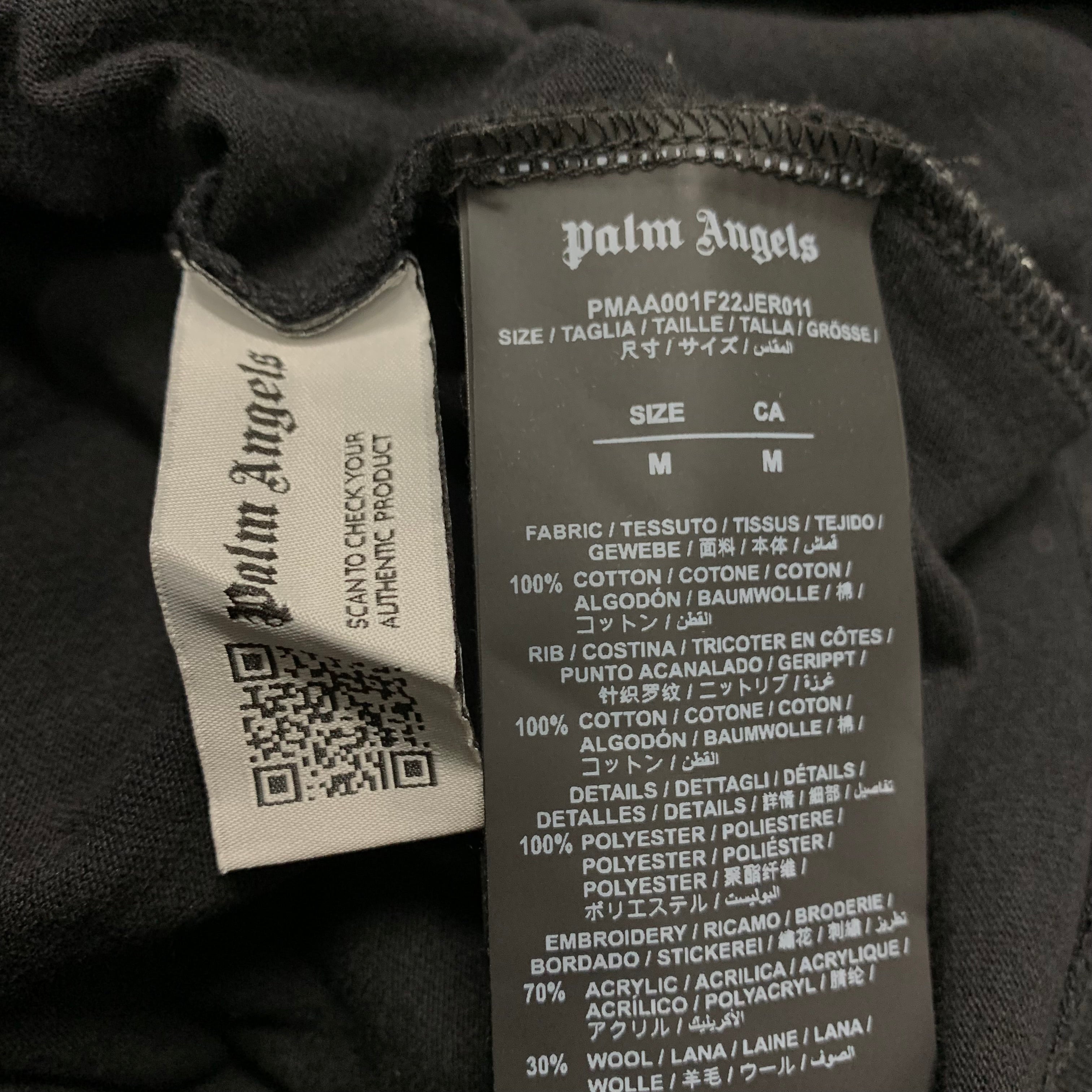 Palm Angels Medium Tee Graffiti Tree Black T-Shirt