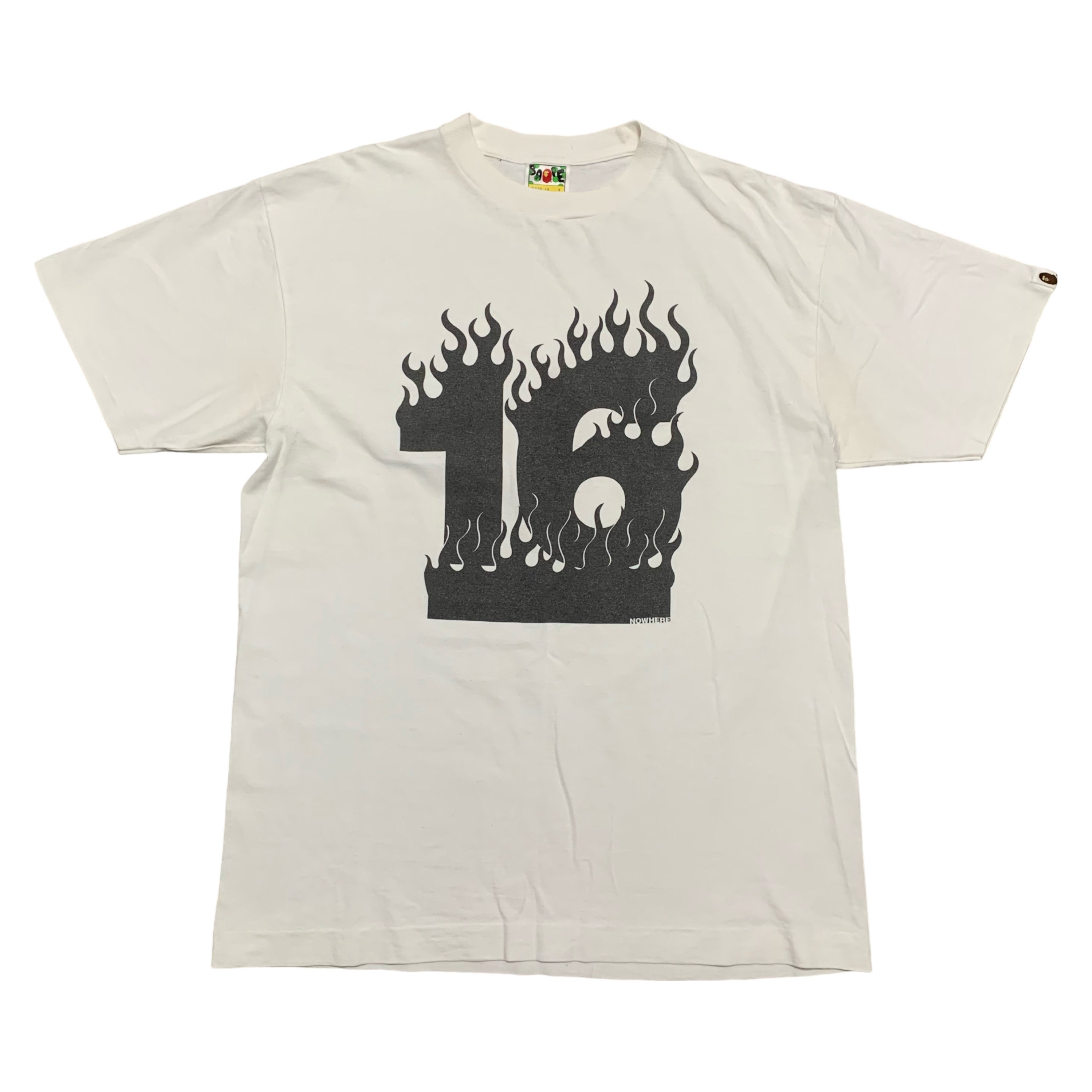 Bape Large 16th Anniversary White Tee A Bathing Ape