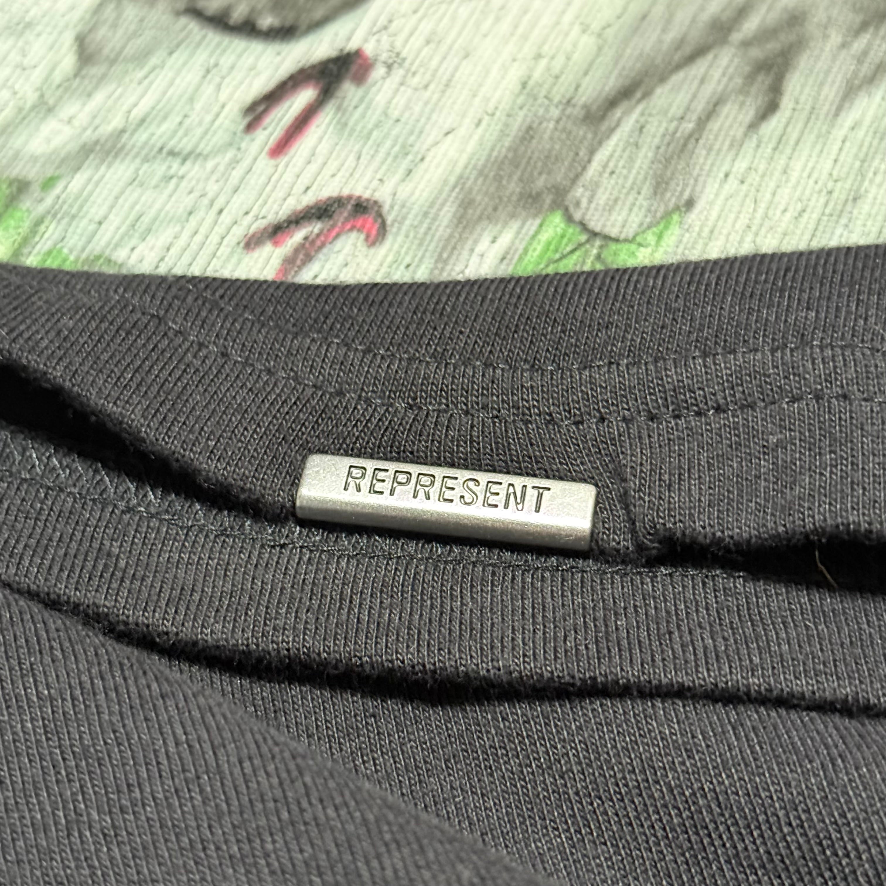 Represent XS Double Distilled Jet Black Tee