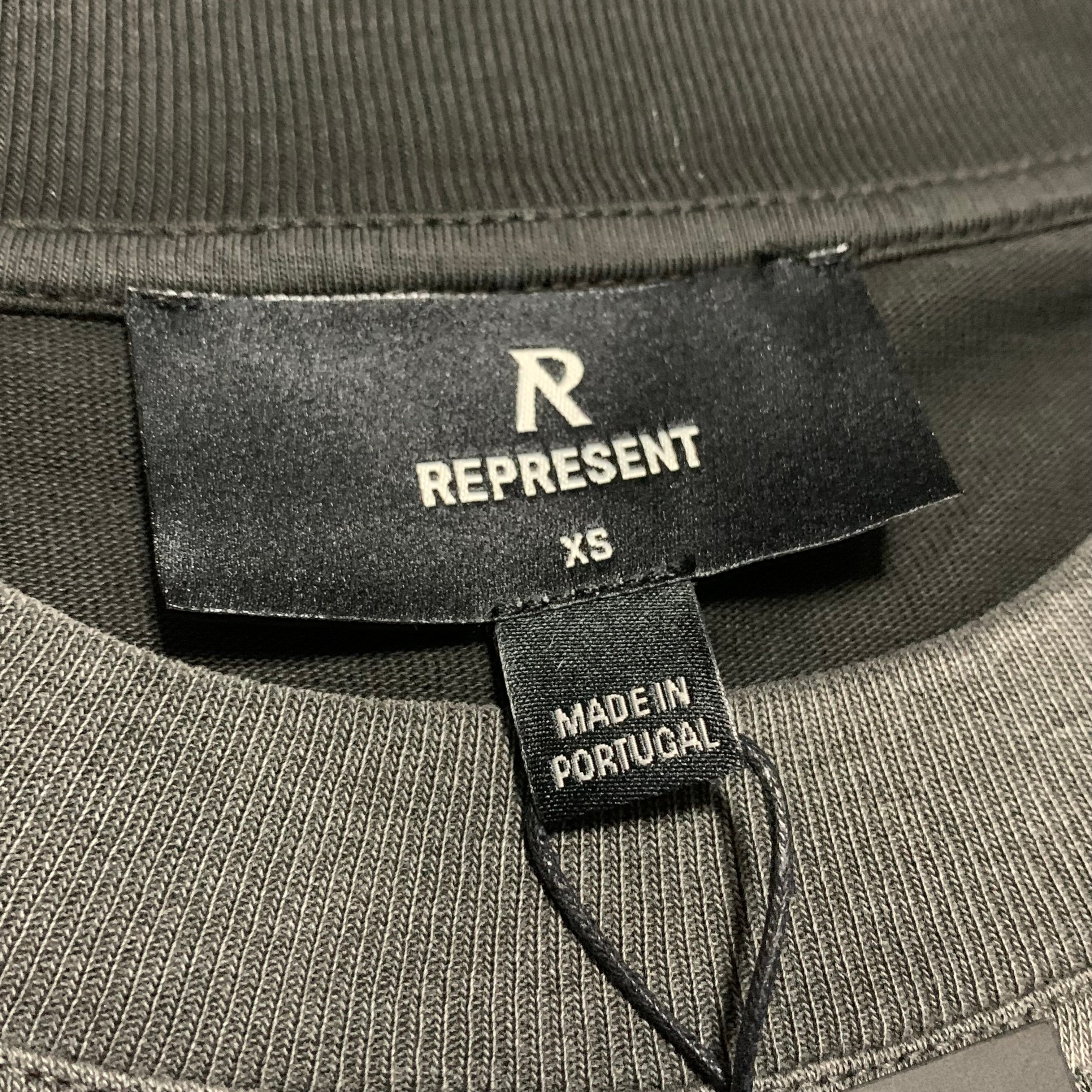 Represent x Oasis XS Owners Club Stained Black Tee