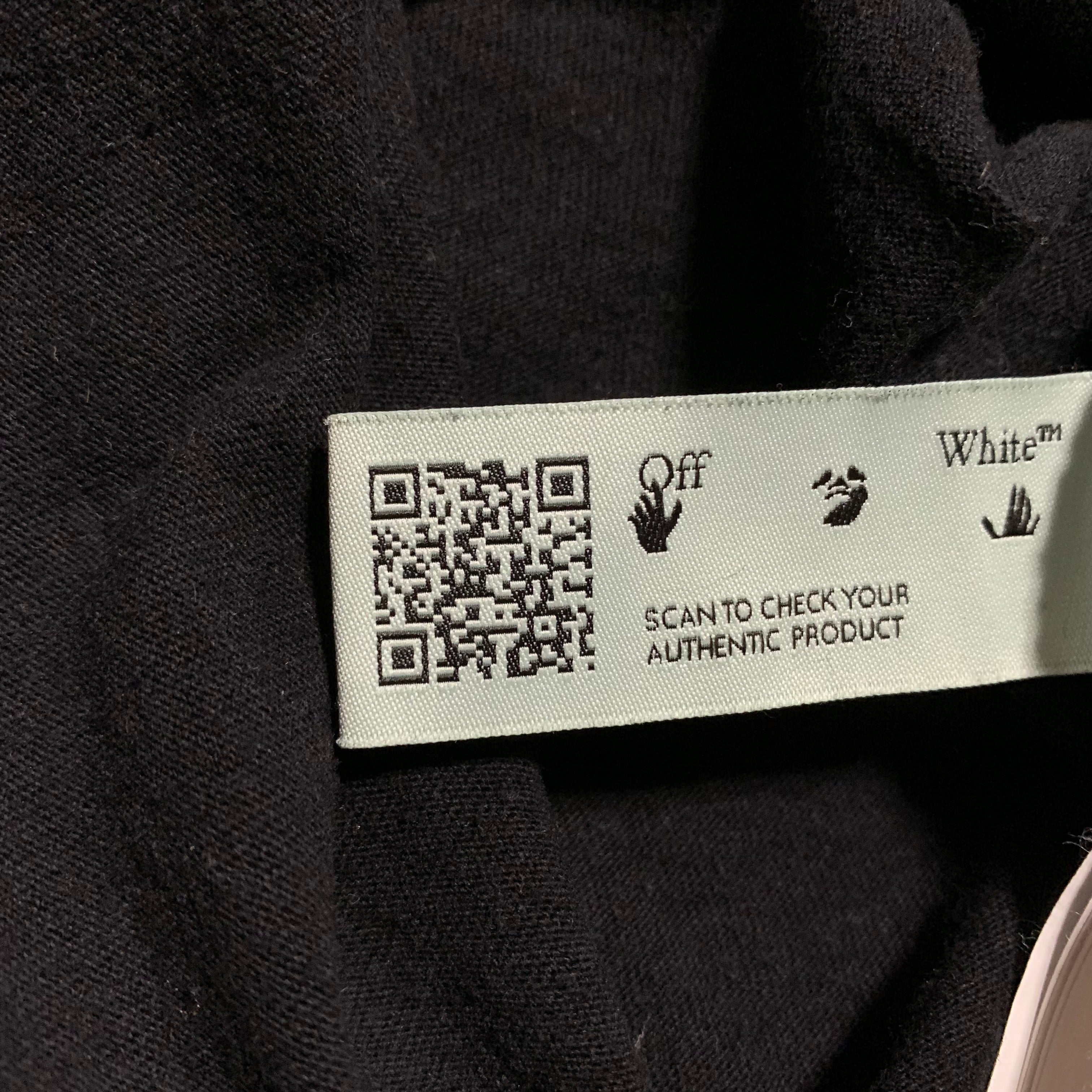 Off White Medium Caravaggio Graphic Arrows Black Tee Virgil Abloh