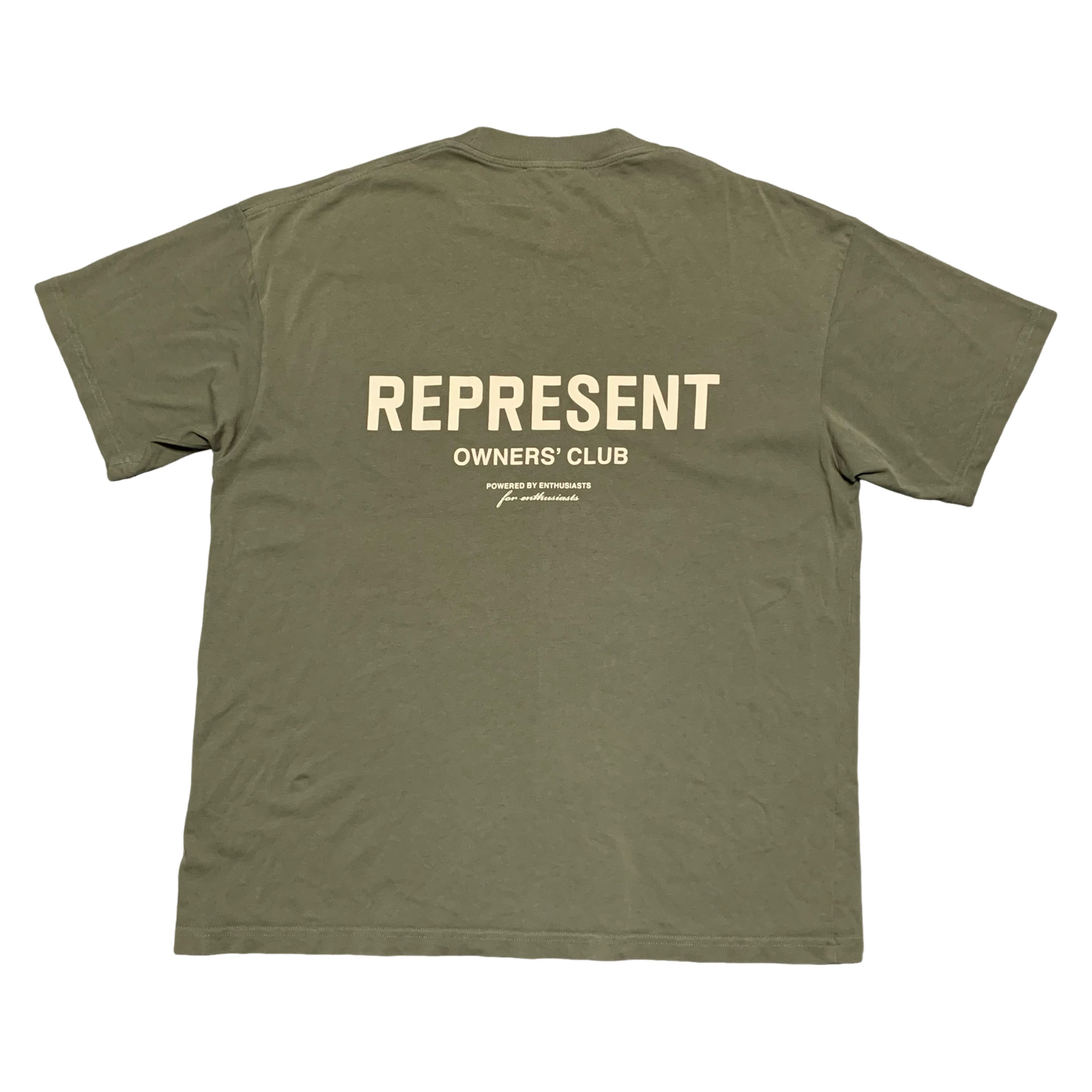Represent Medium Owners Club Khaki Green Tee