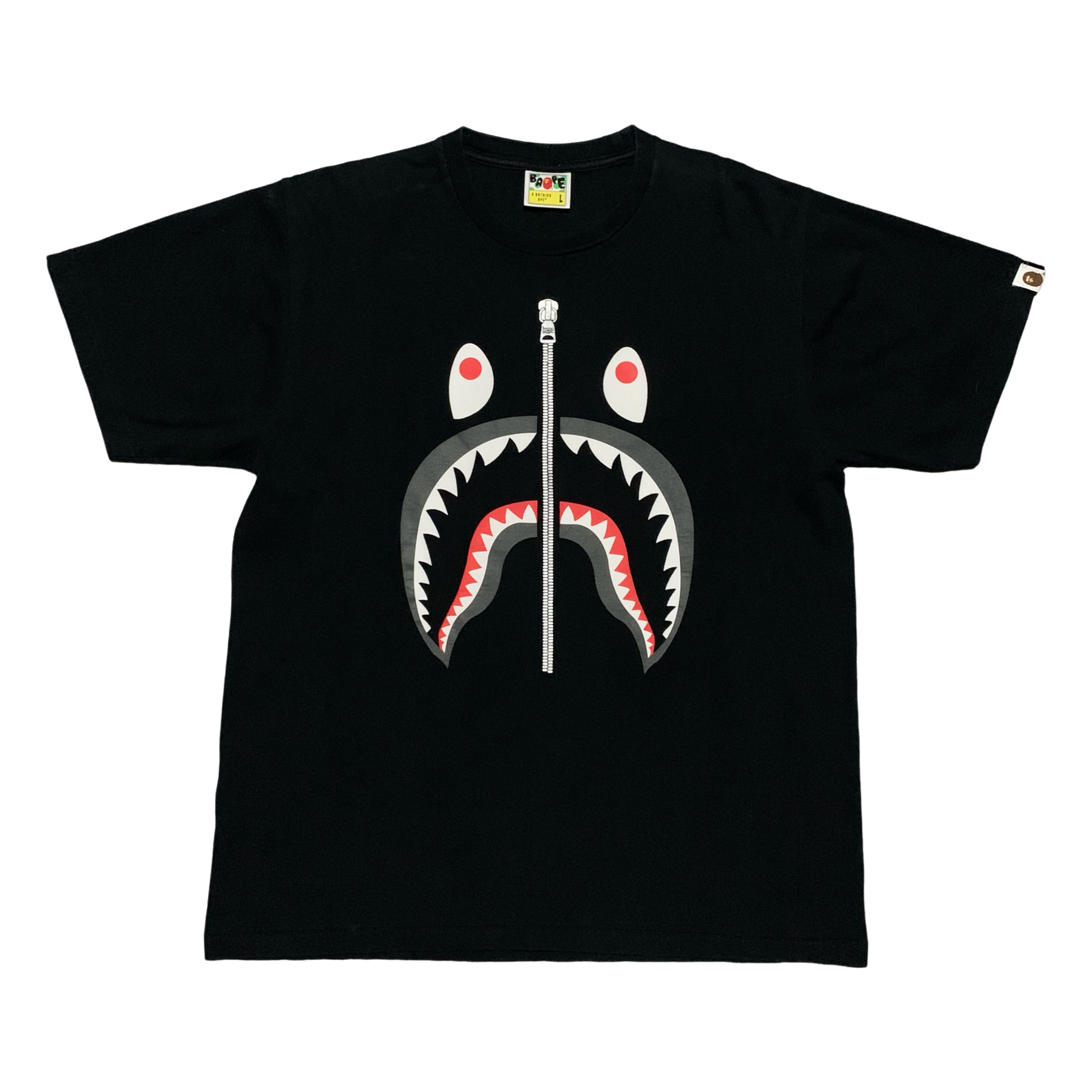 Bape Large Shark Black Tee A Bathing Ape