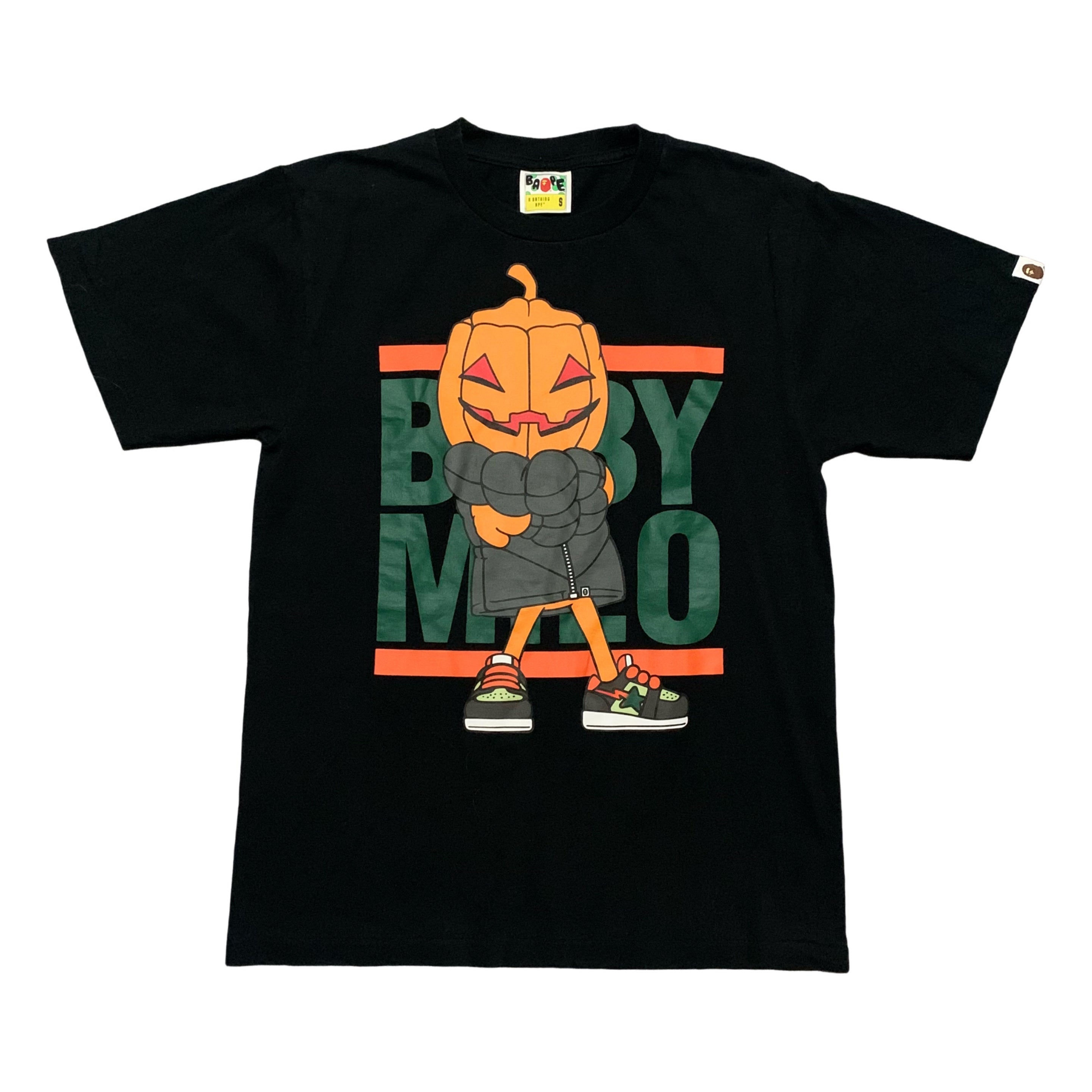 Bape Small Halloween Baby Milo Black Tee