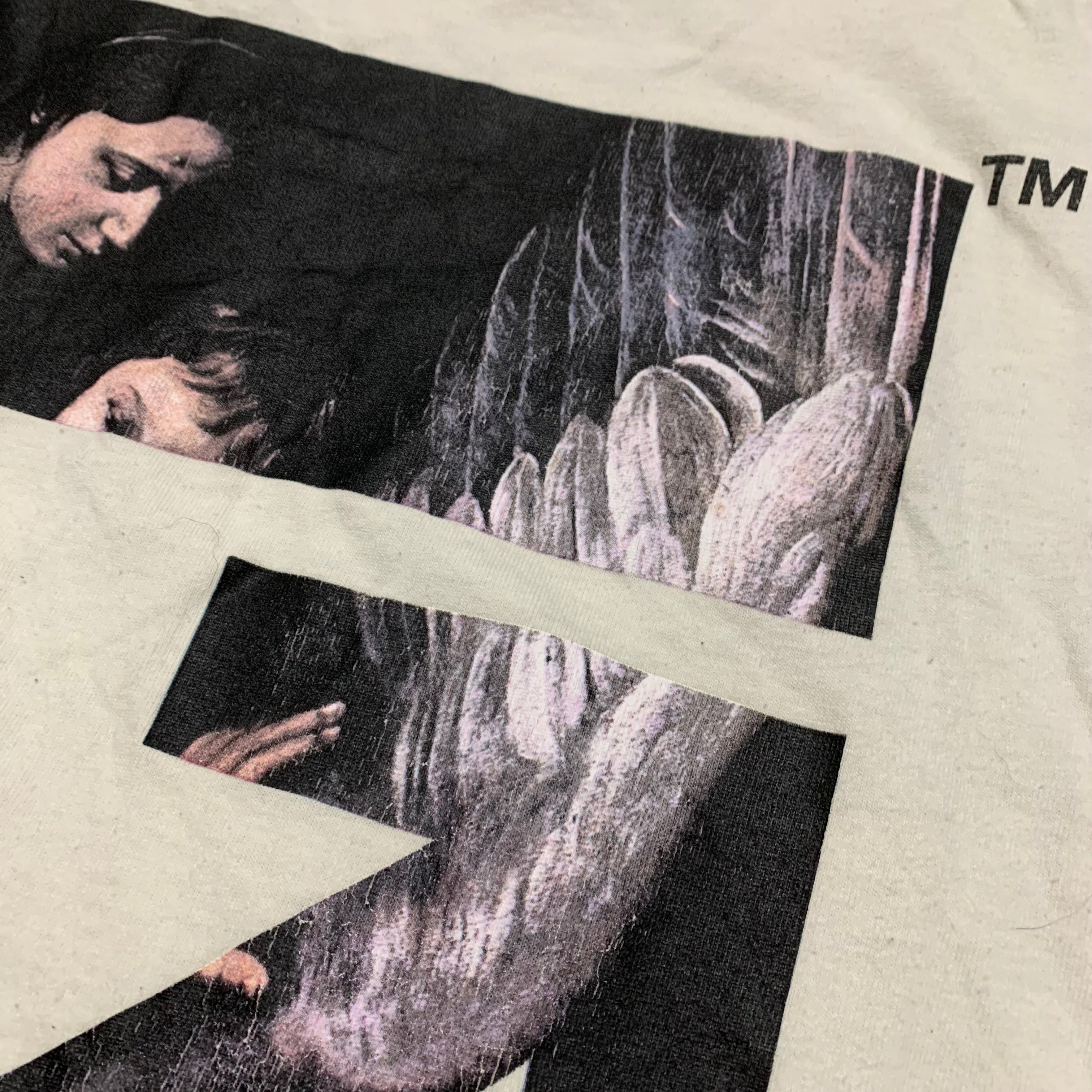 Off White Medium Caravaggio Arrows White Tee Virgil Abloh