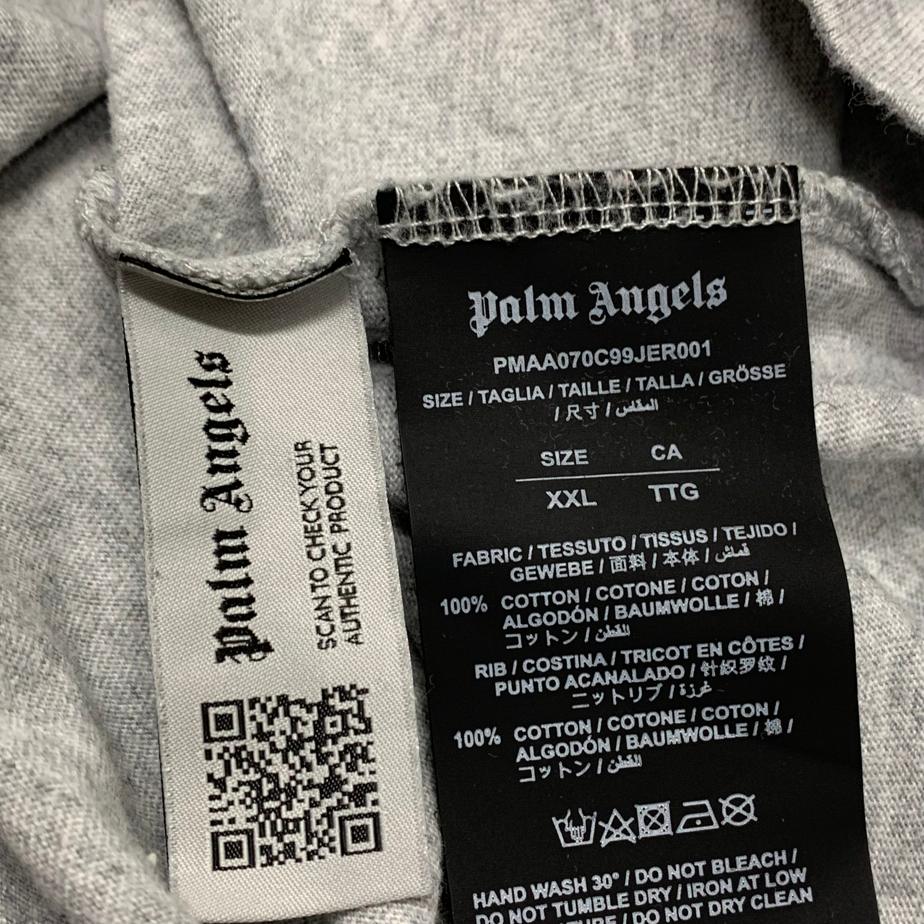 Palm Angels XXL Tee Classic Grey T-Shirt