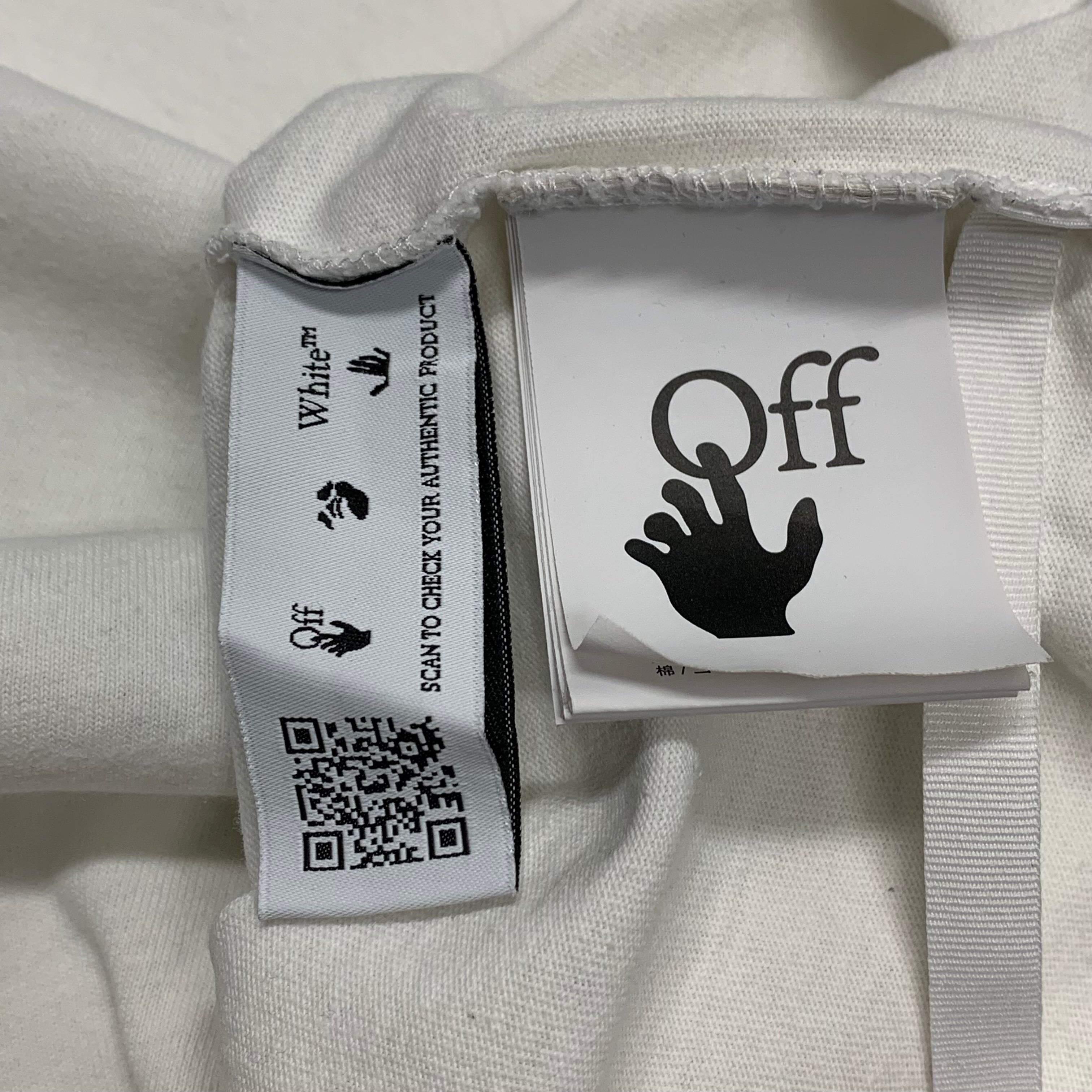 Off White Small Tee Liquid Arrows White T-Shirt Virgil Abloh