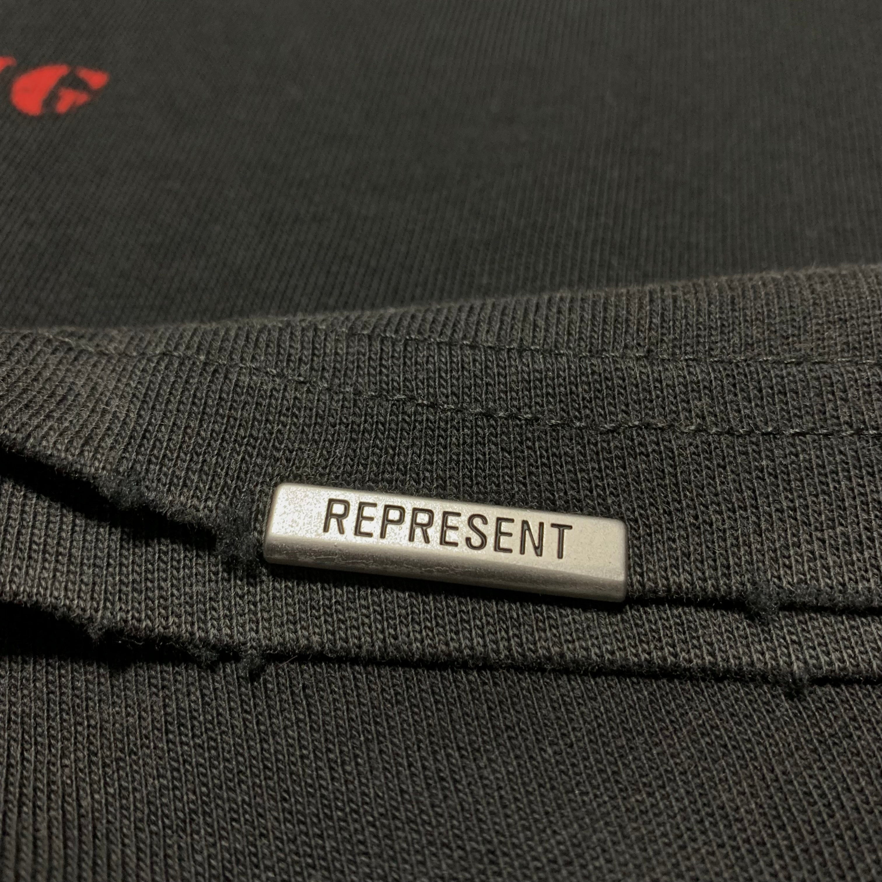 Represent XL Only The Strong Survive Vintage Black Tee Shark