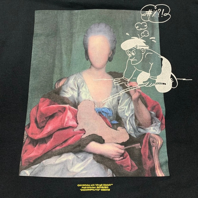 Off White XXS Mariana Silva Painting Black Sweatshirt Crewneck Virgil Abloh