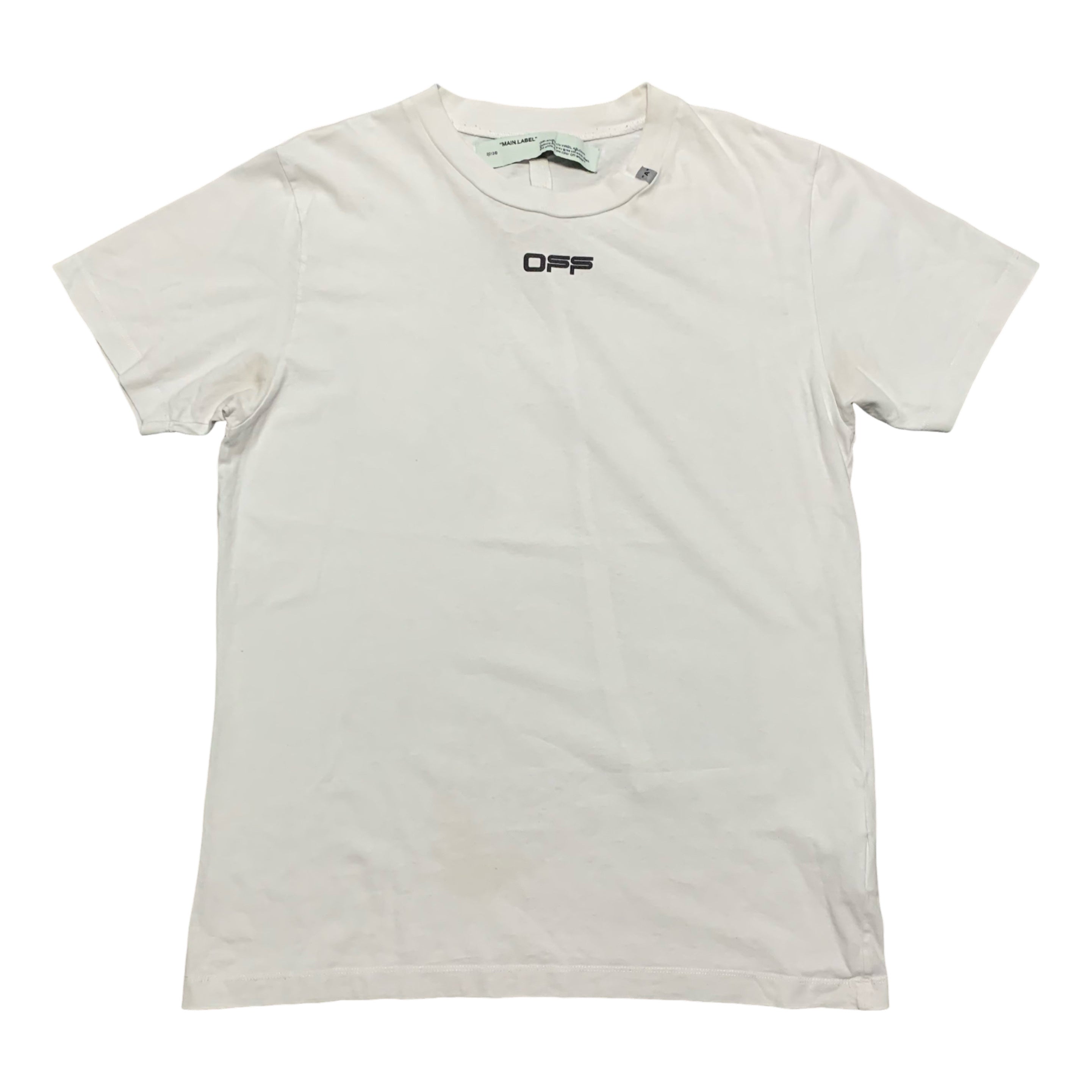 Off White Medium Caravaggio Arrows White Tee Virgil Abloh