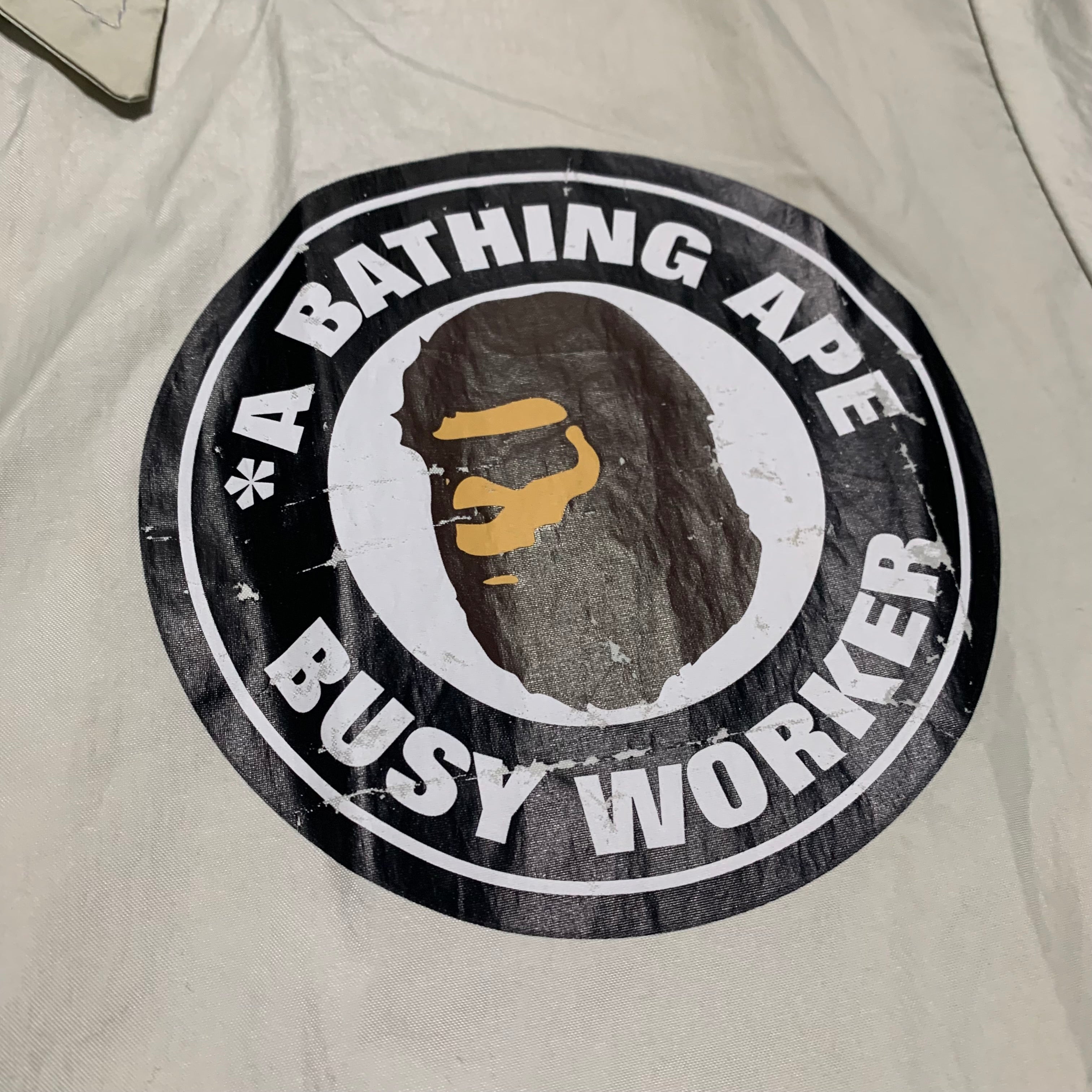 Bape XS Coach Jacket Nylon A Bathing Ape Busy Works Vintage 90s 1999