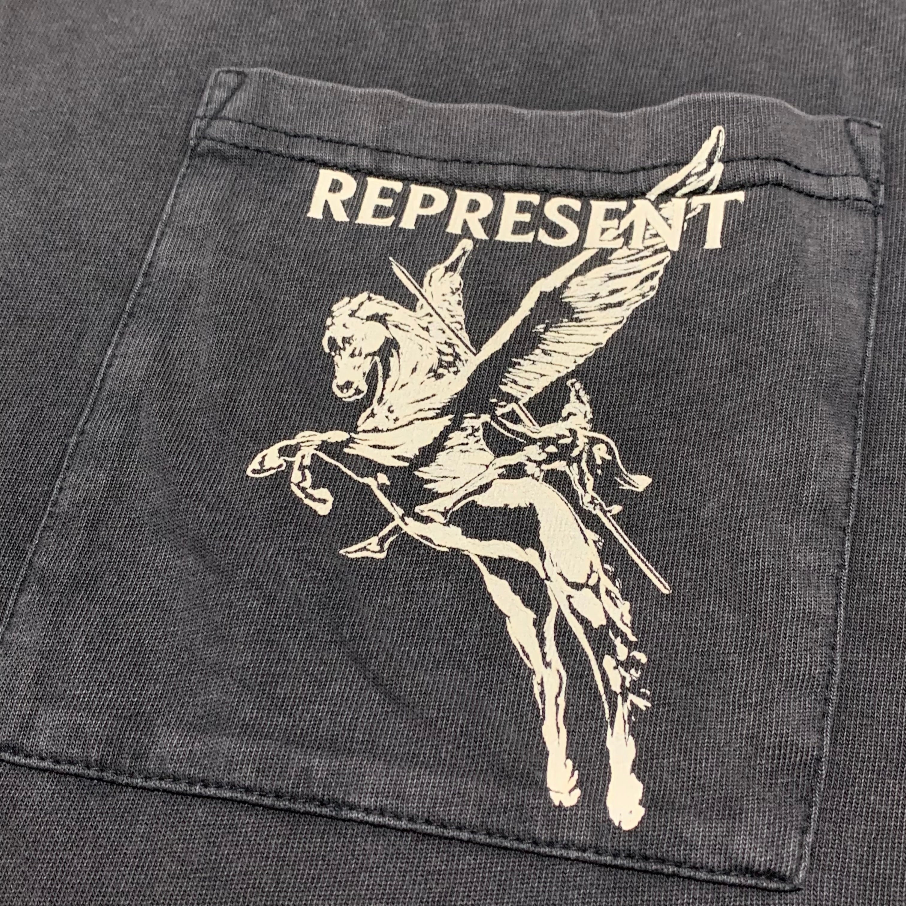 Represent Medium Mascot Vintage Grey Tee