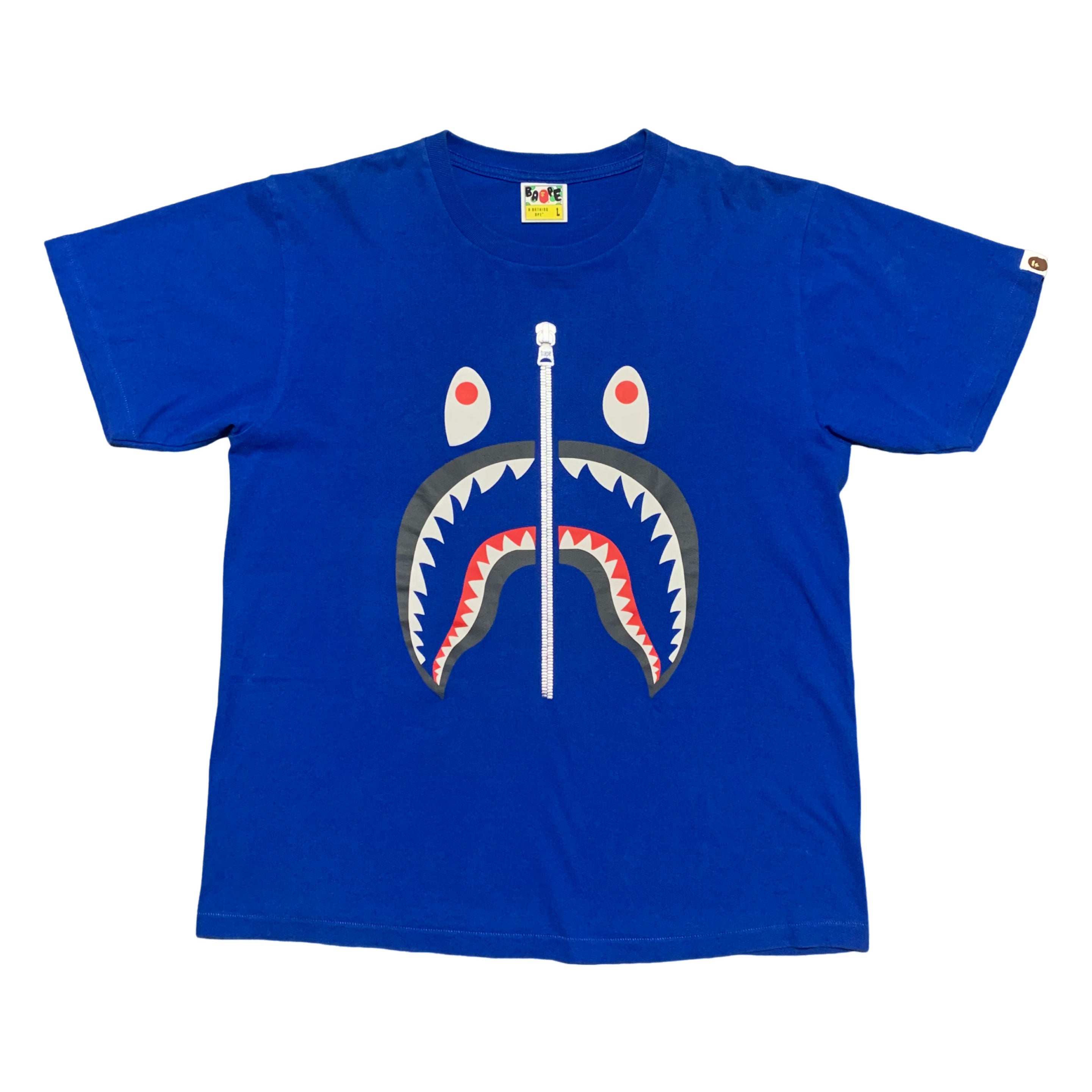 Bape Large Shark Blue Tee A Bathing Ape